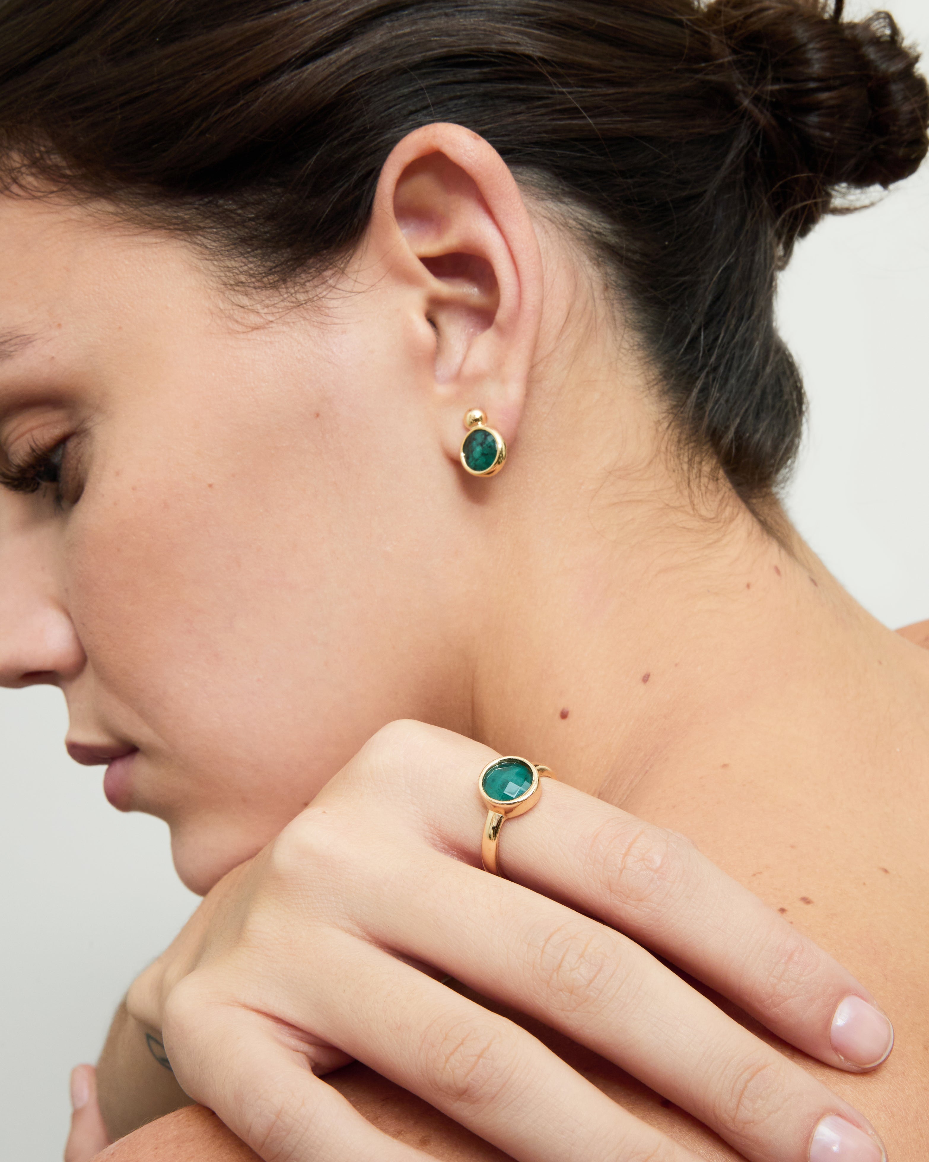 Anillo Single Emerald