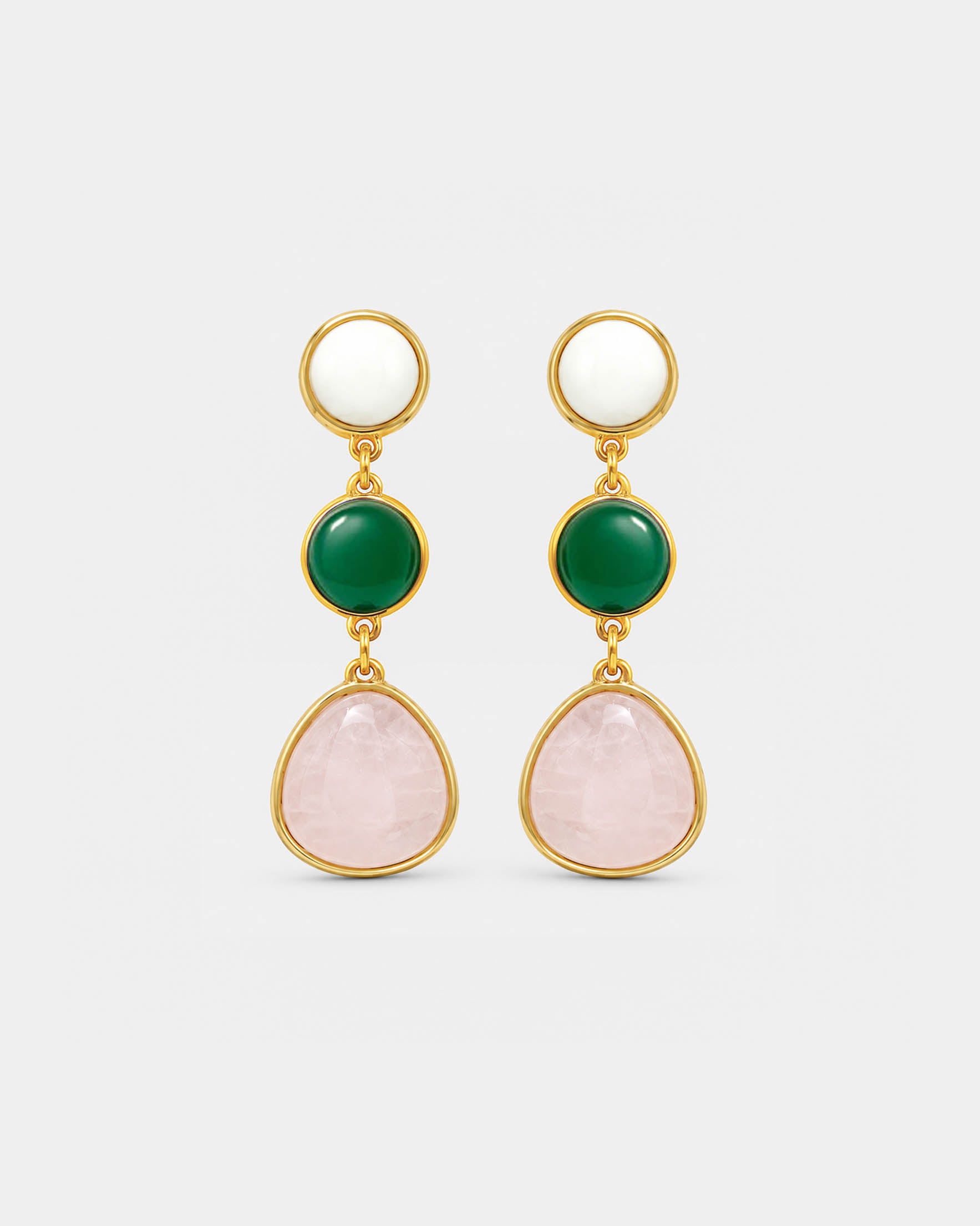 Pendientes Three Stones - NUNU BARCELONA