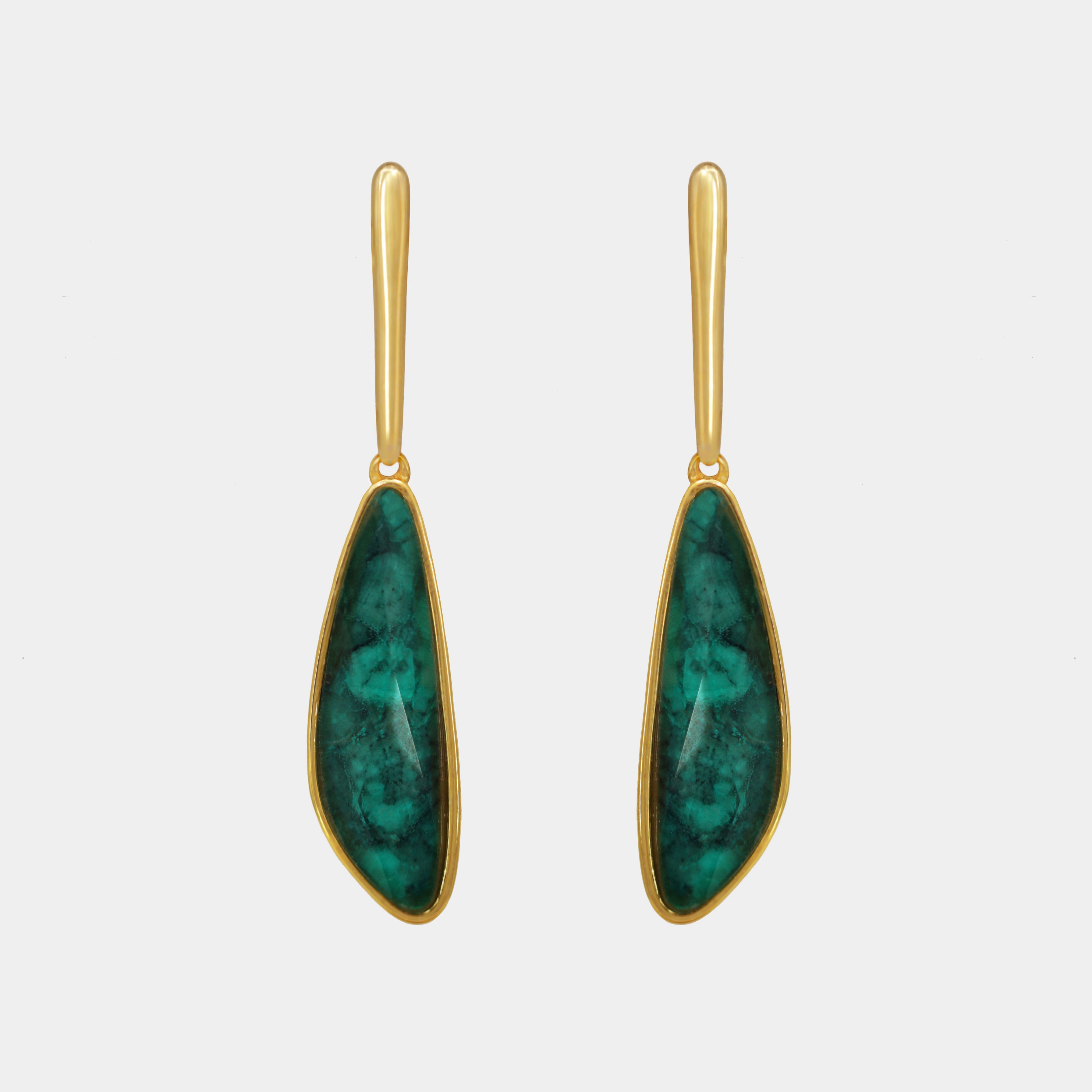 Pendientes Organic Emerald