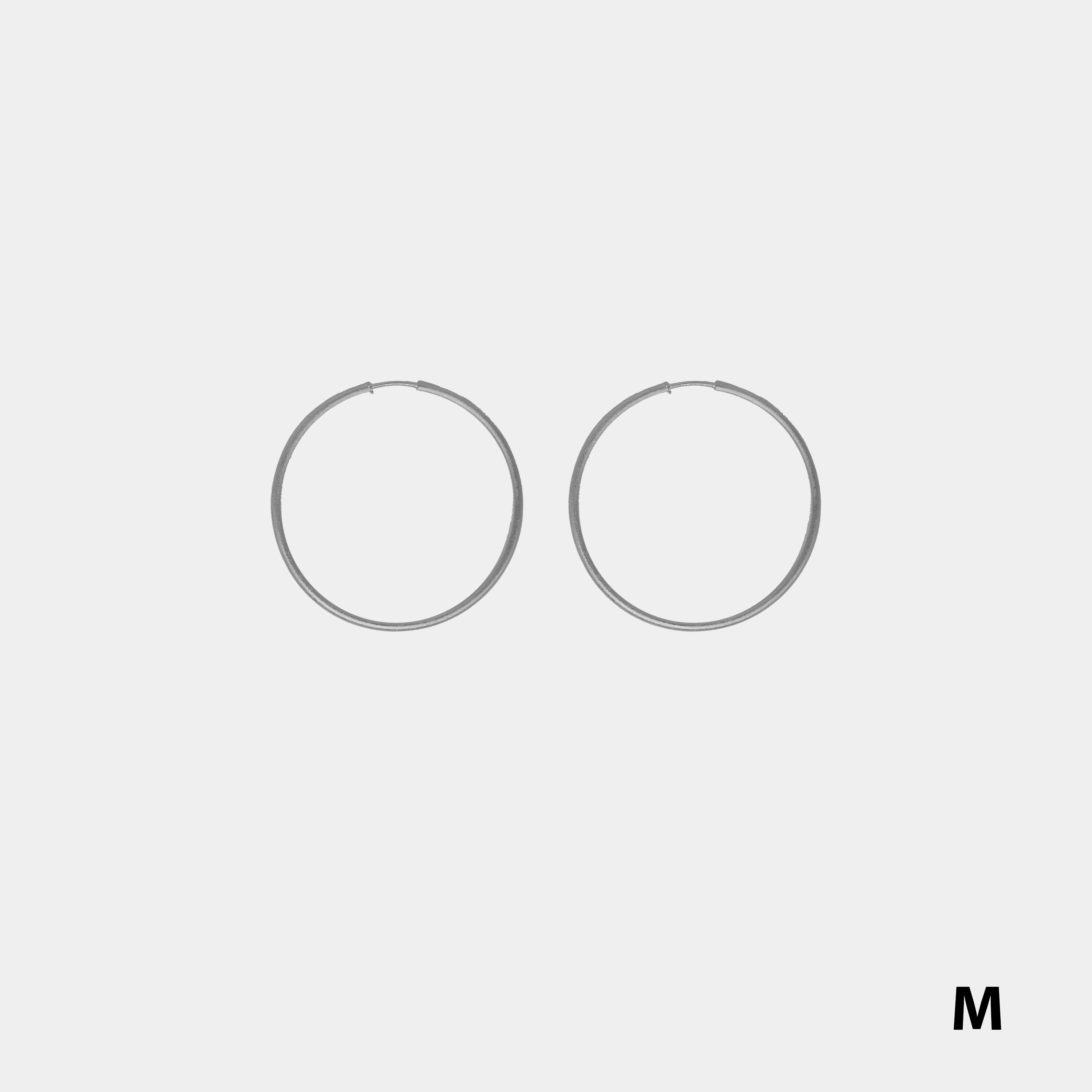 Pendientes Matt Hoops Rodio - NUNU BARCELONA