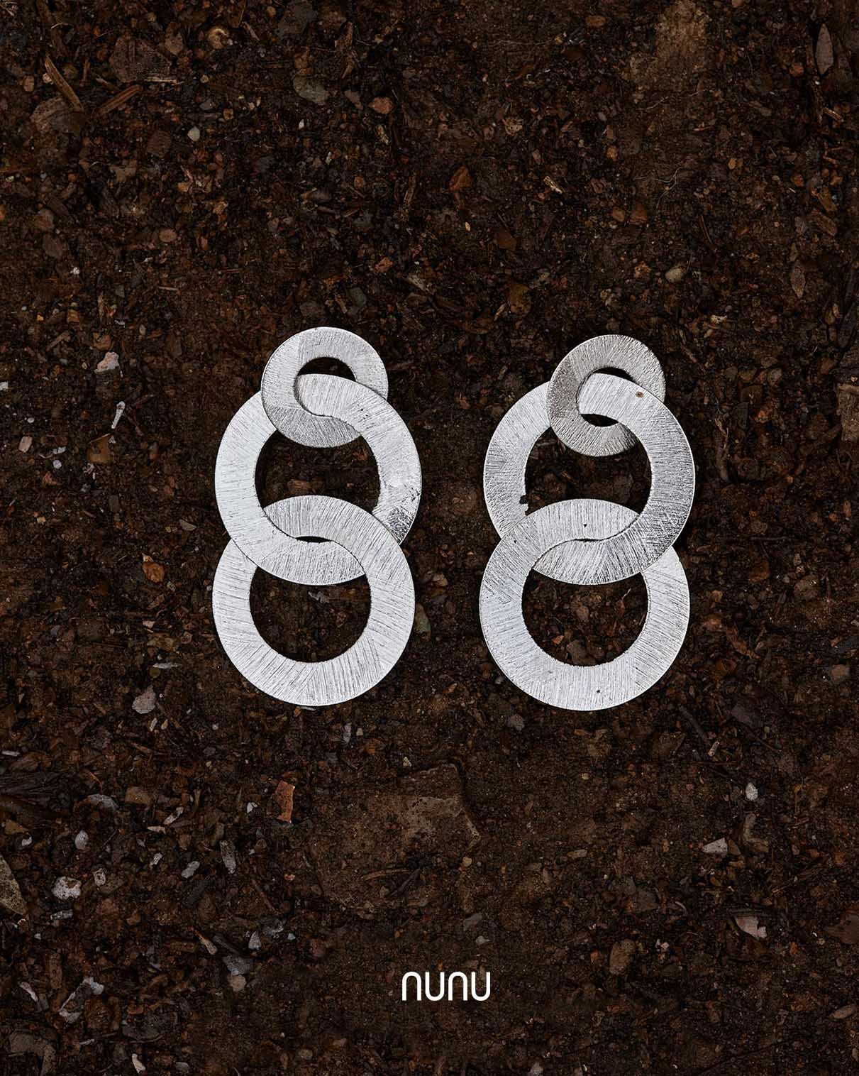 Pendientes Three Rings - NUNU BARCELONA