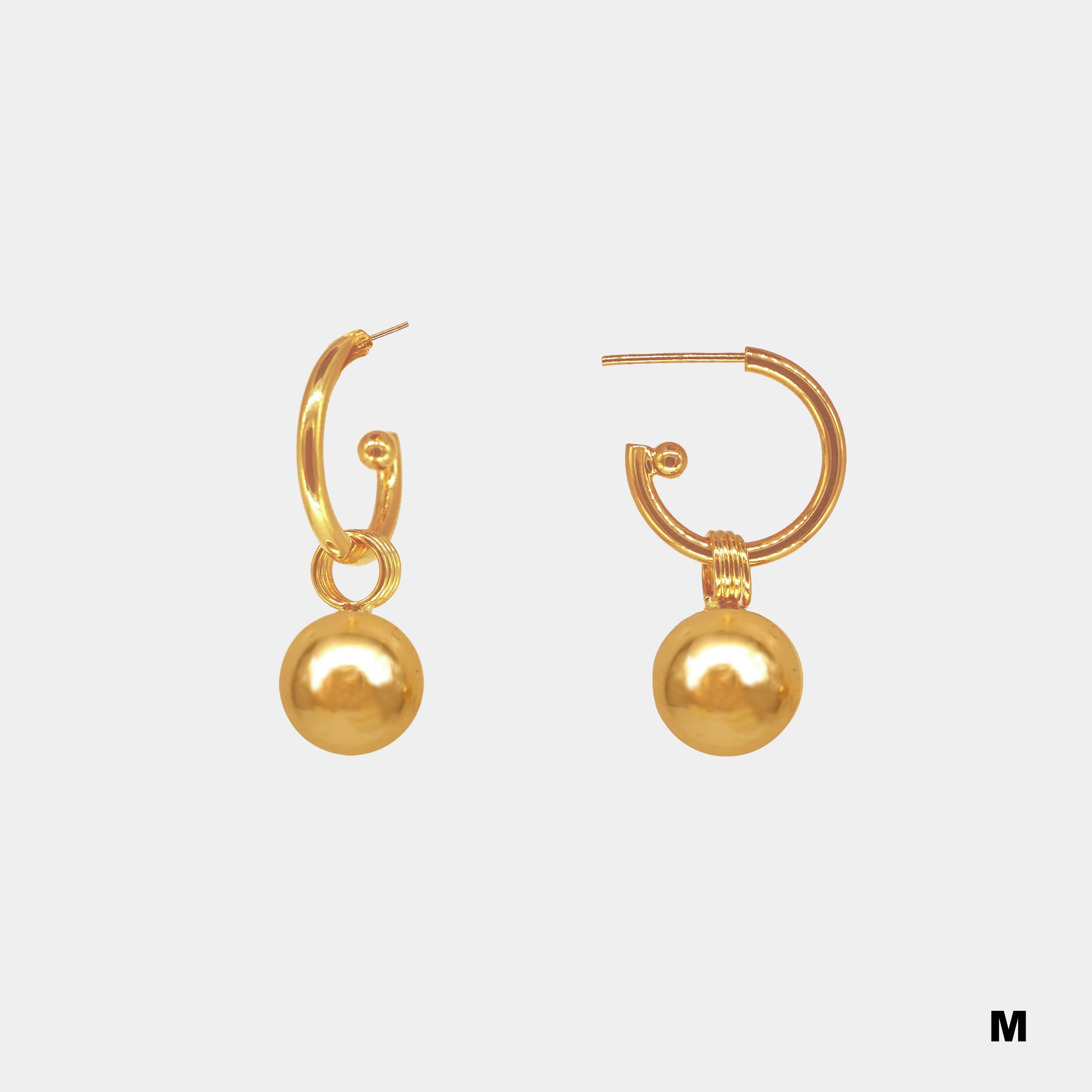 Pendientes Ring Ball M y S - NUNU BARCELONA