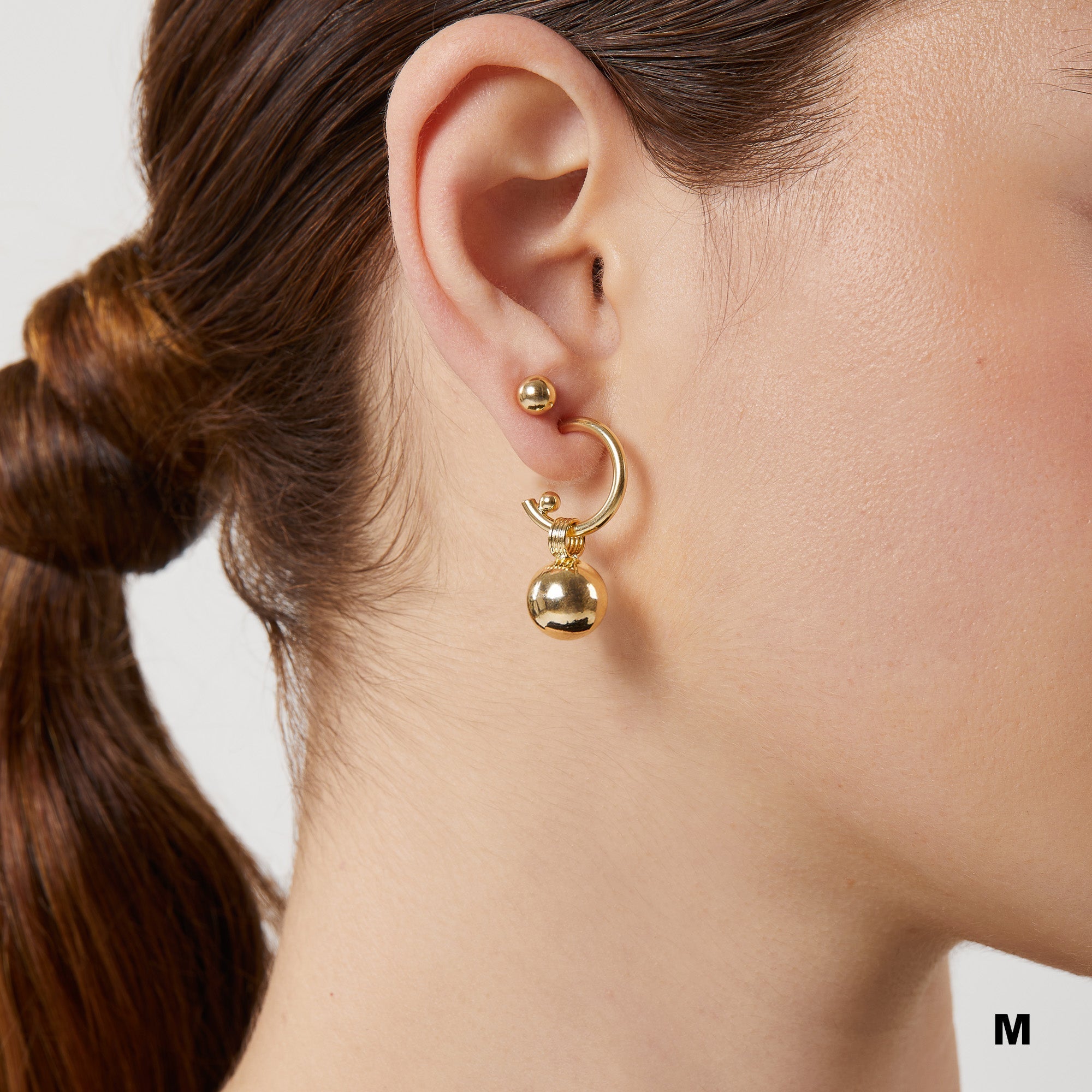 (WH) Pendientes Ring Ball - NUNU BARCELONA