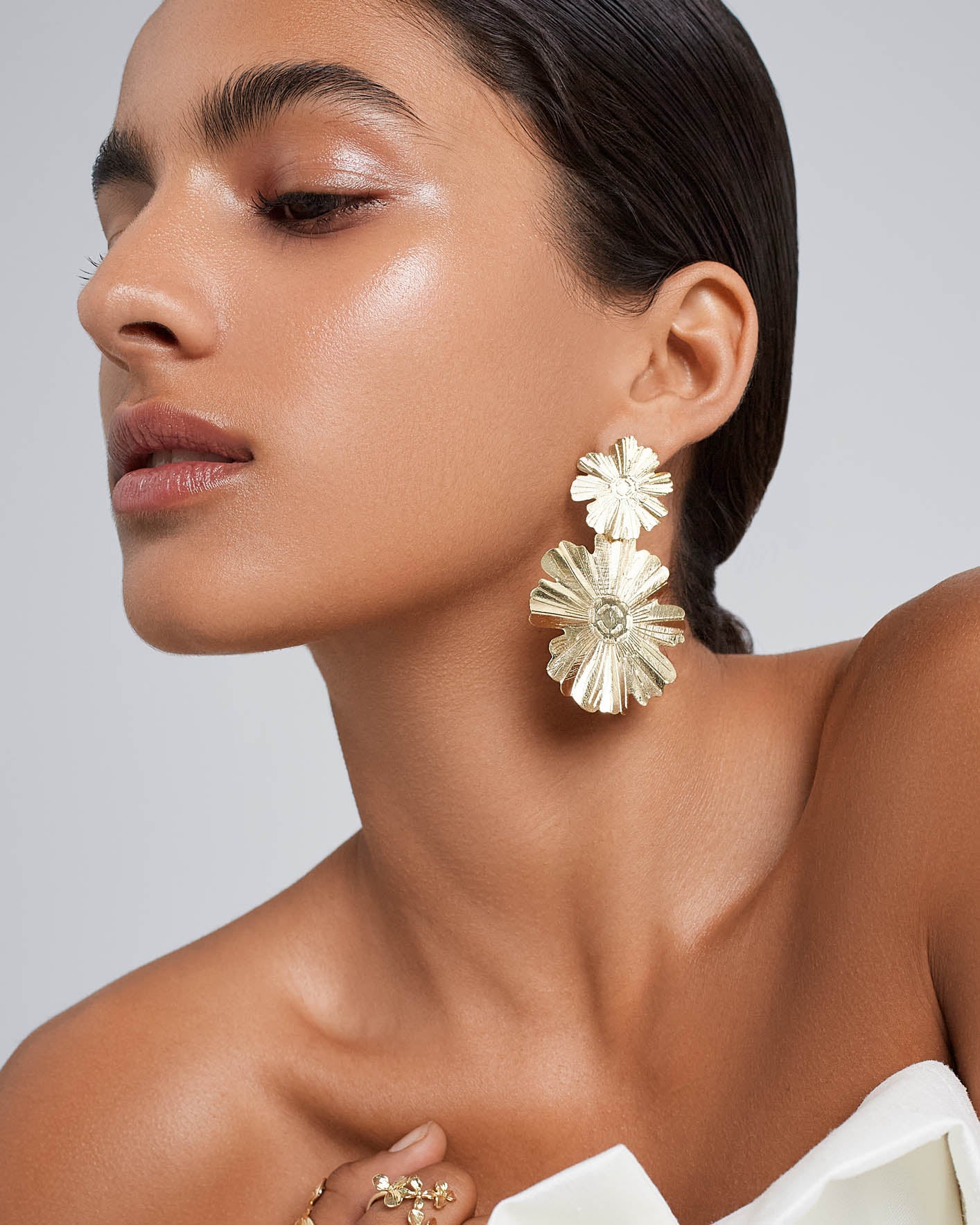 Pendientes Two Sunflower - NUNU BARCELONA