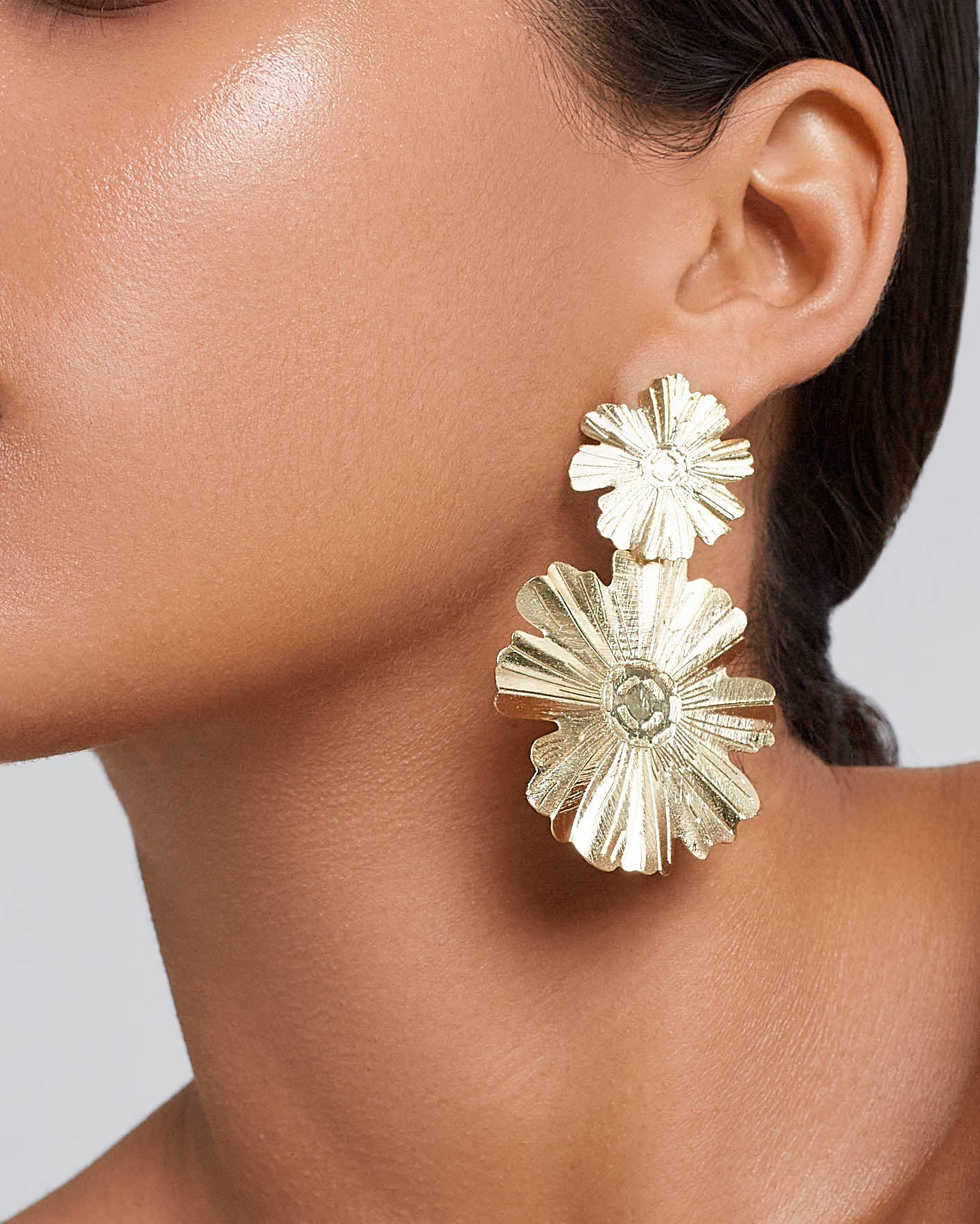 Pendientes Two Sunflower - NUNU BARCELONA