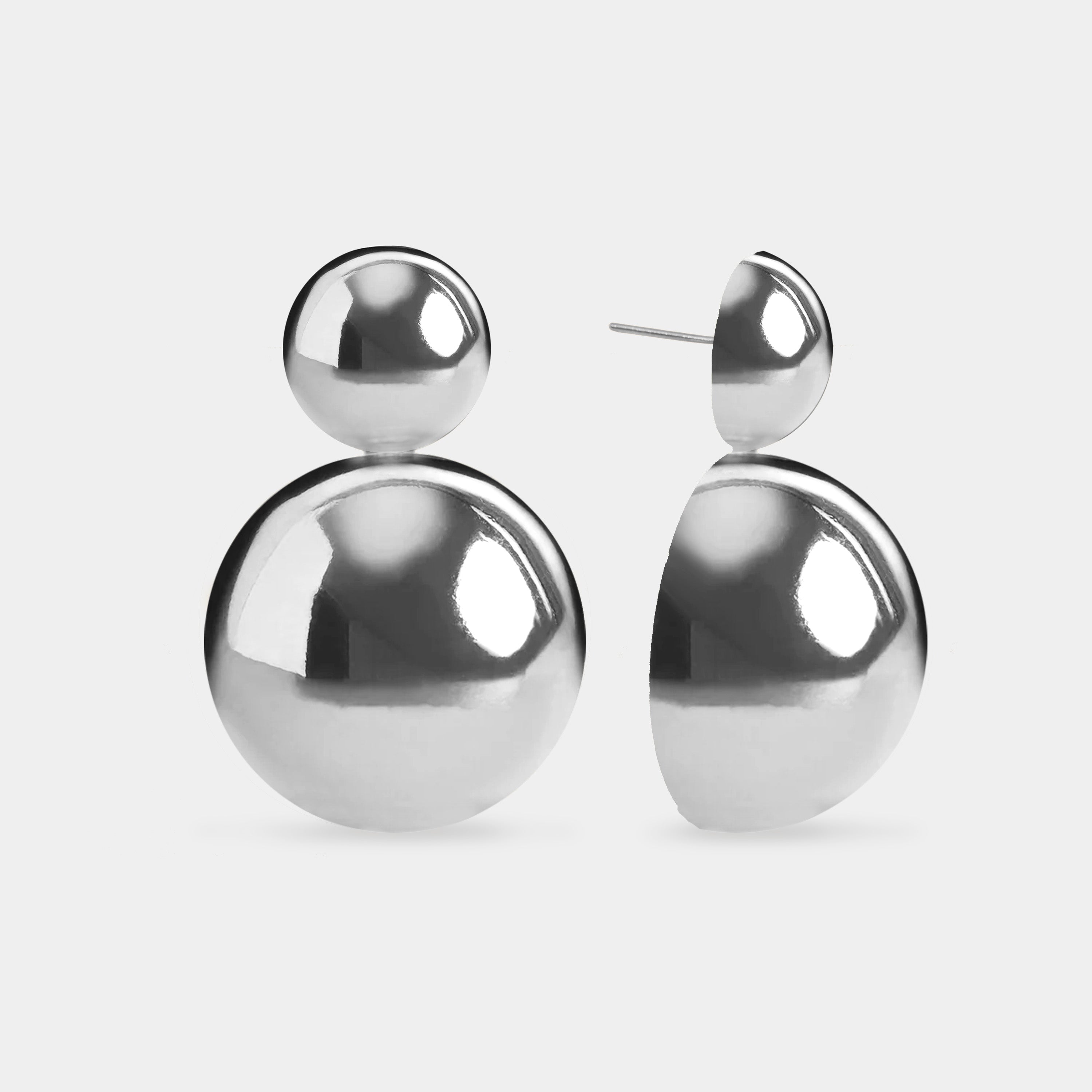 Pendientes Maxi Duo Balls - NUNU BARCELONA