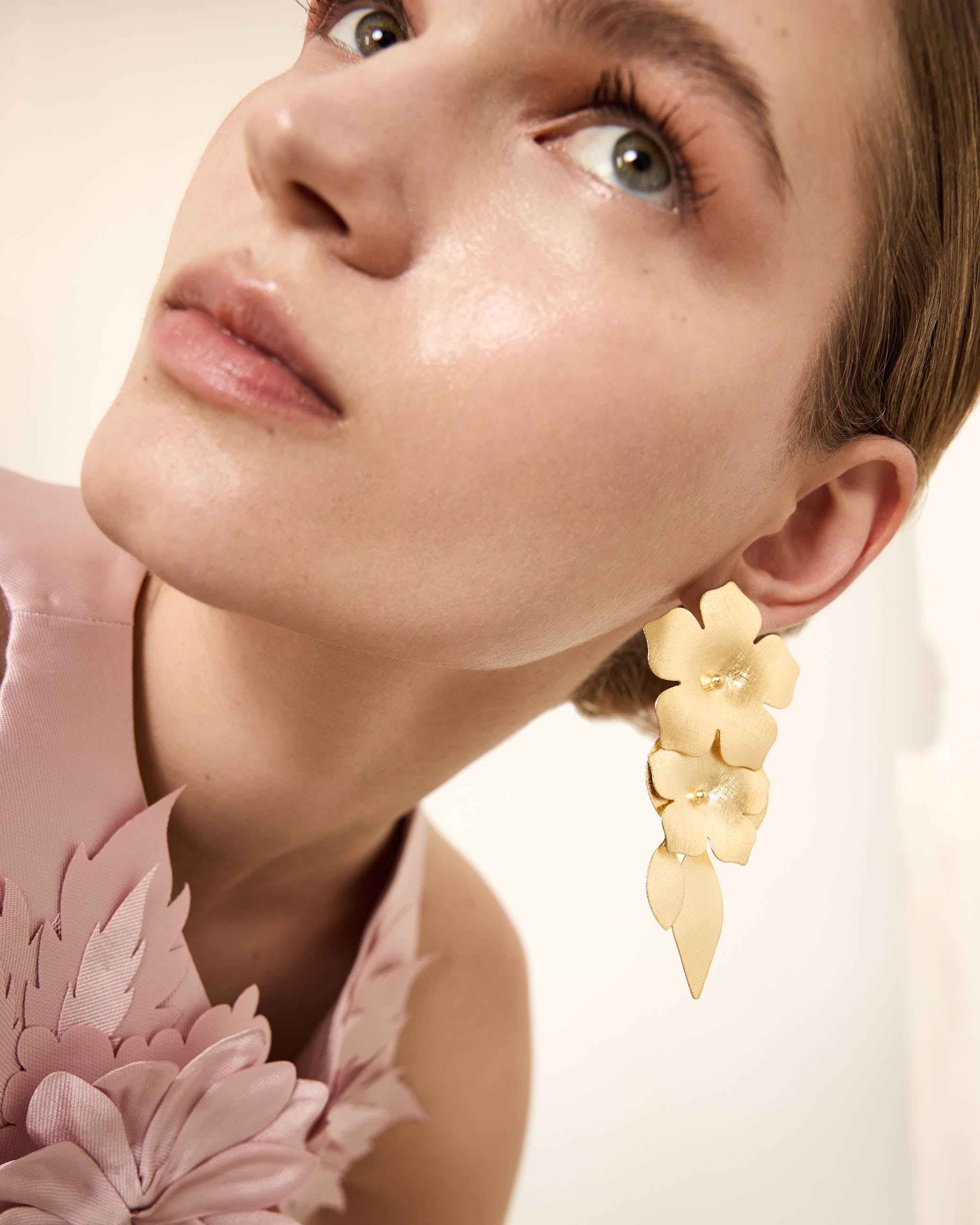 Vinca & Leaves Earrings