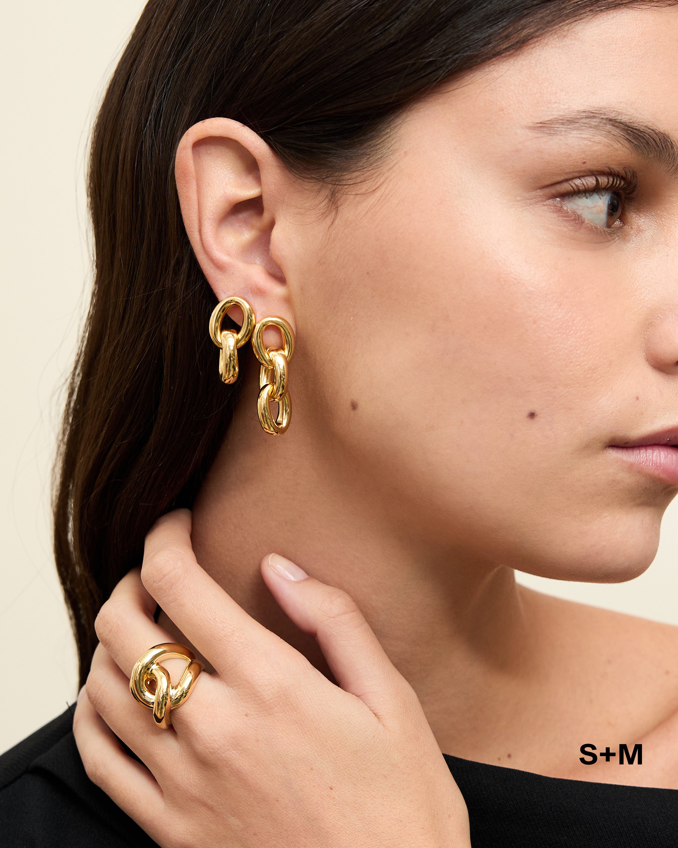 Pendientes Oval Links II - NUNU BARCELONA