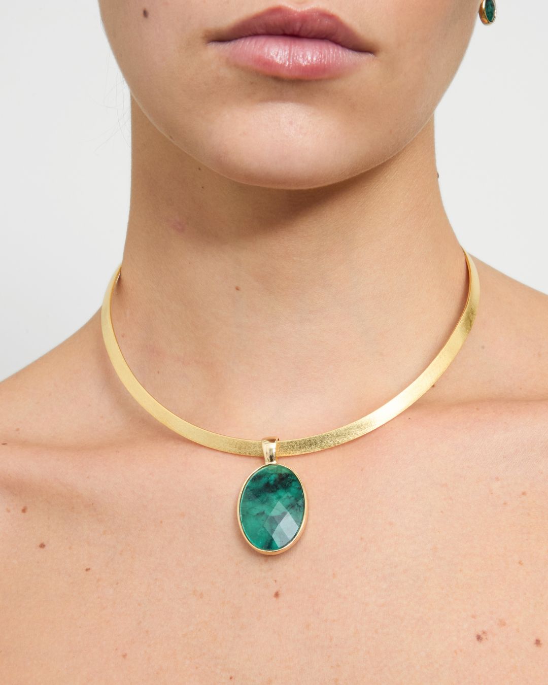 Colgante Big Emerald - NUNU BARCELONA