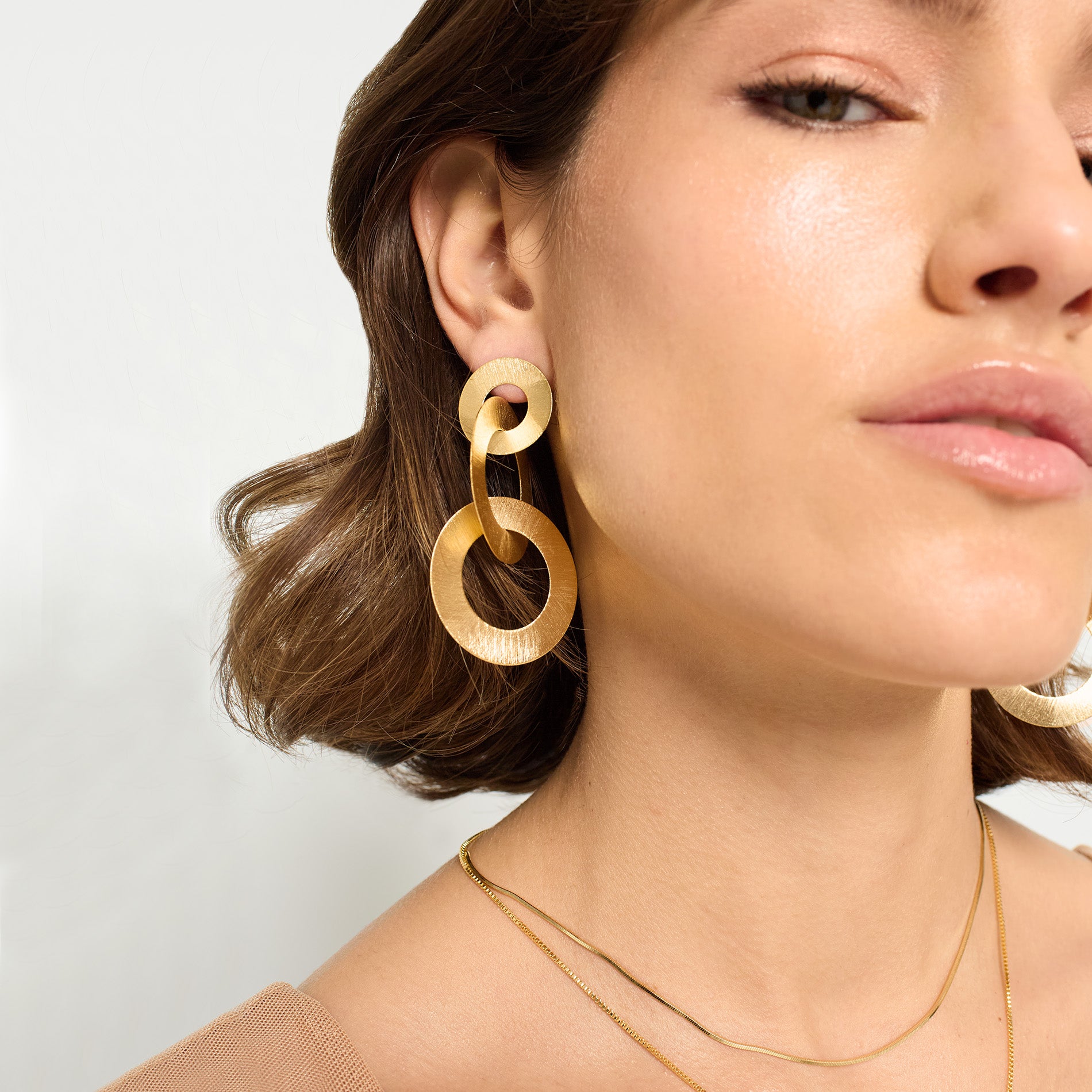 (WH) Pendientes Three Rings - NUNU BARCELONA