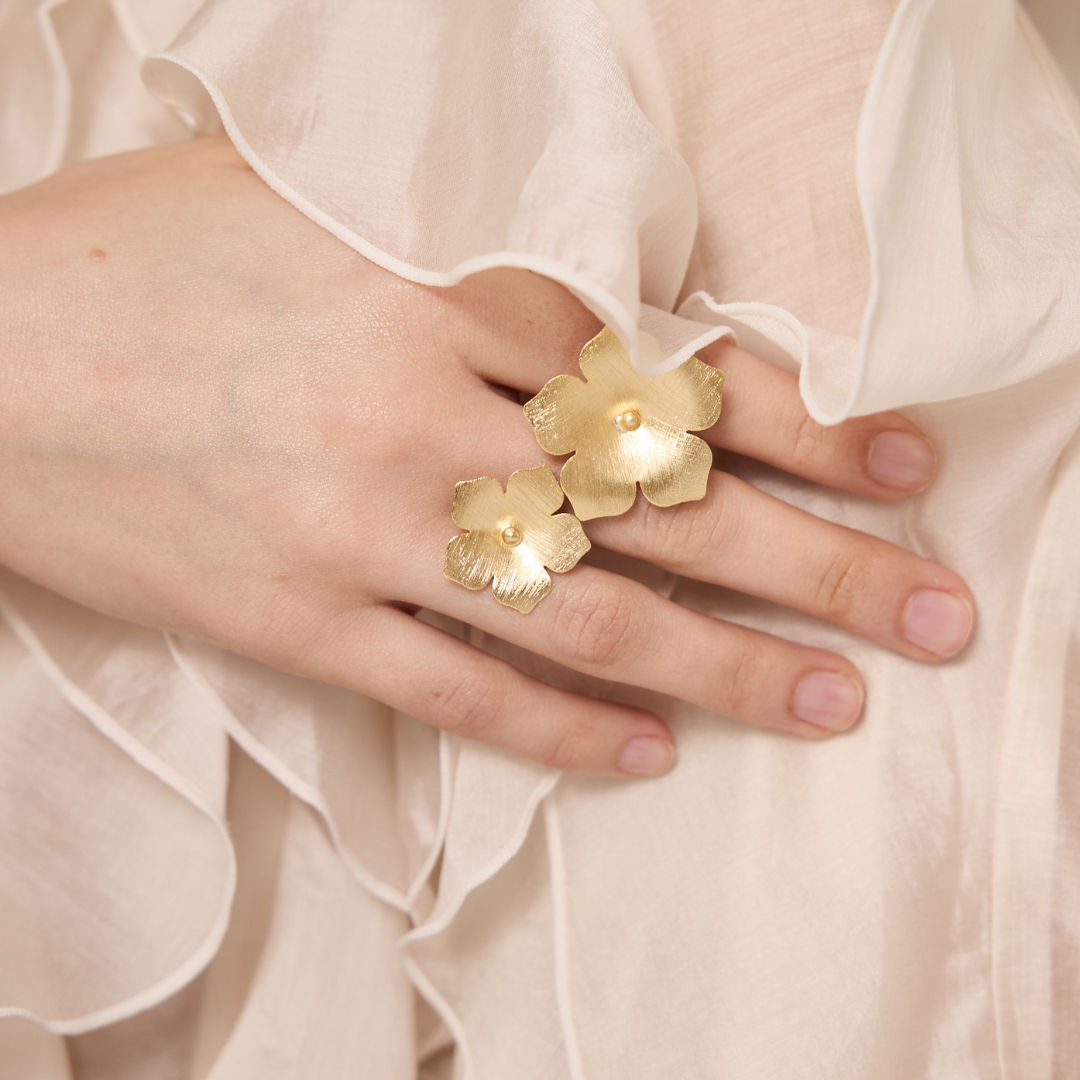 Anillo Twin Vincas - NUNU BARCELONA