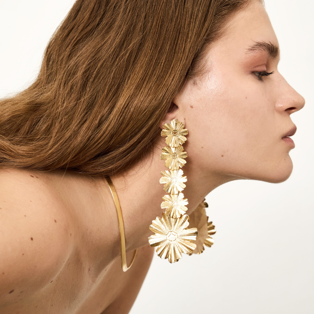 Pendientes Long Sunflower