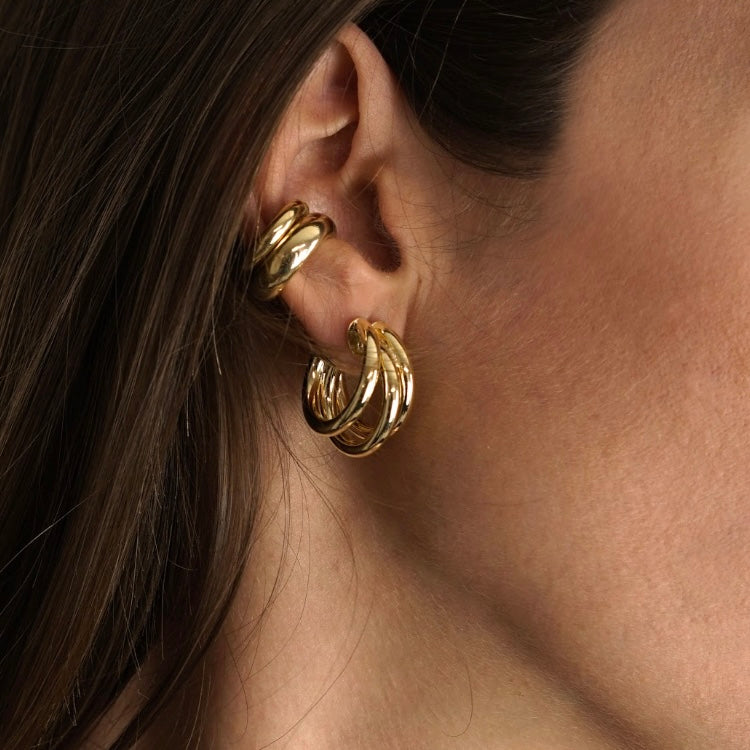 Pendientes Three Bill Small - NUNU BARCELONA