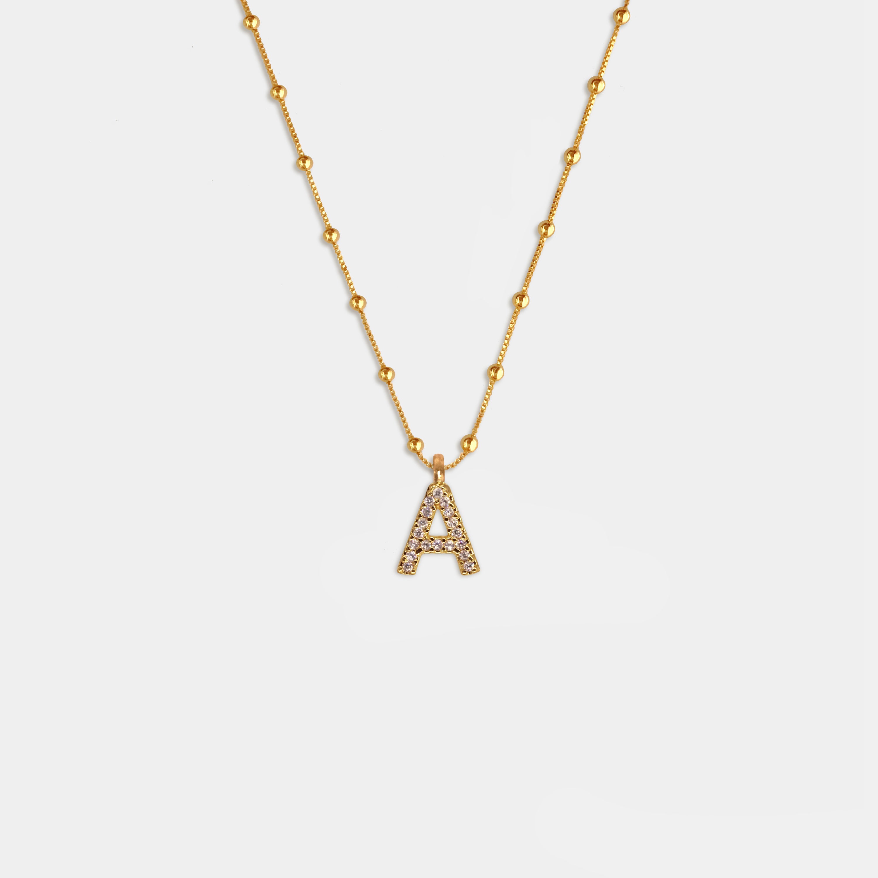 (WH) Collar Shine Letter