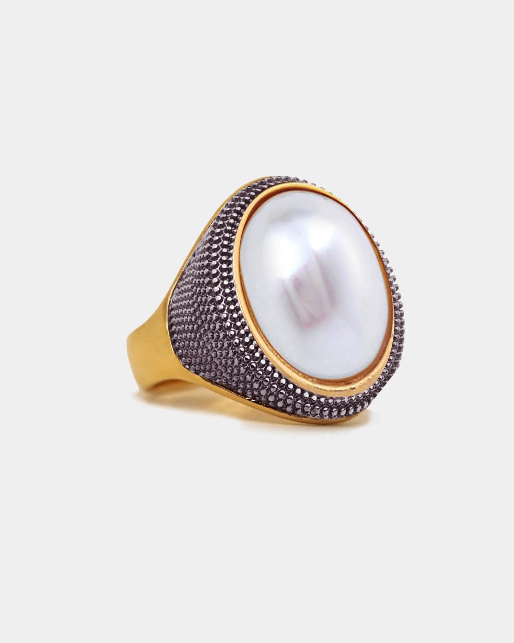 Anillo Pearl & Rodium - NUNU BARCELONA