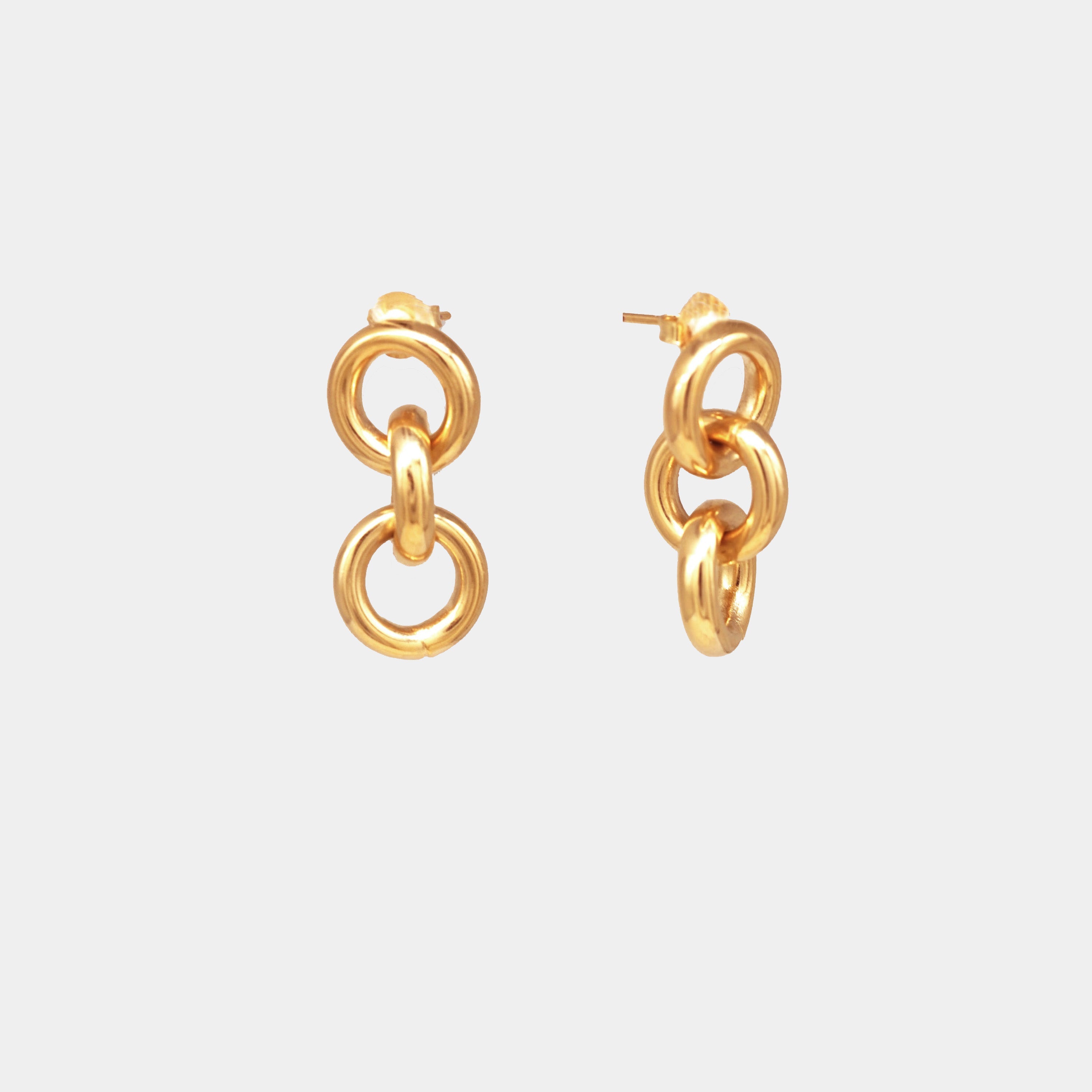 (WH) Pendientes Round Links