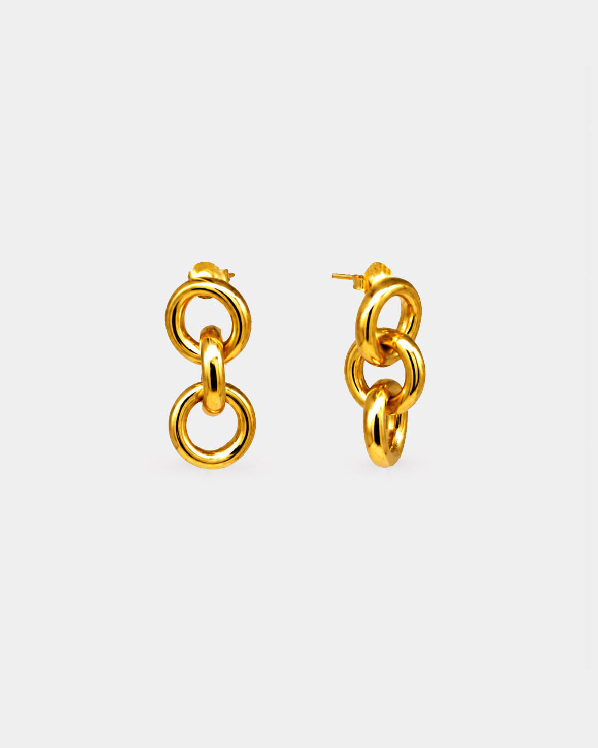 Pendientes Round Links II