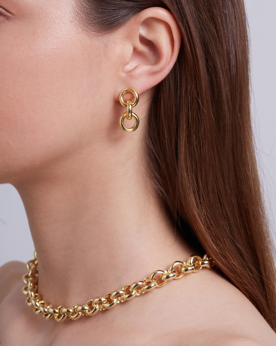 Pendientes Round Links II