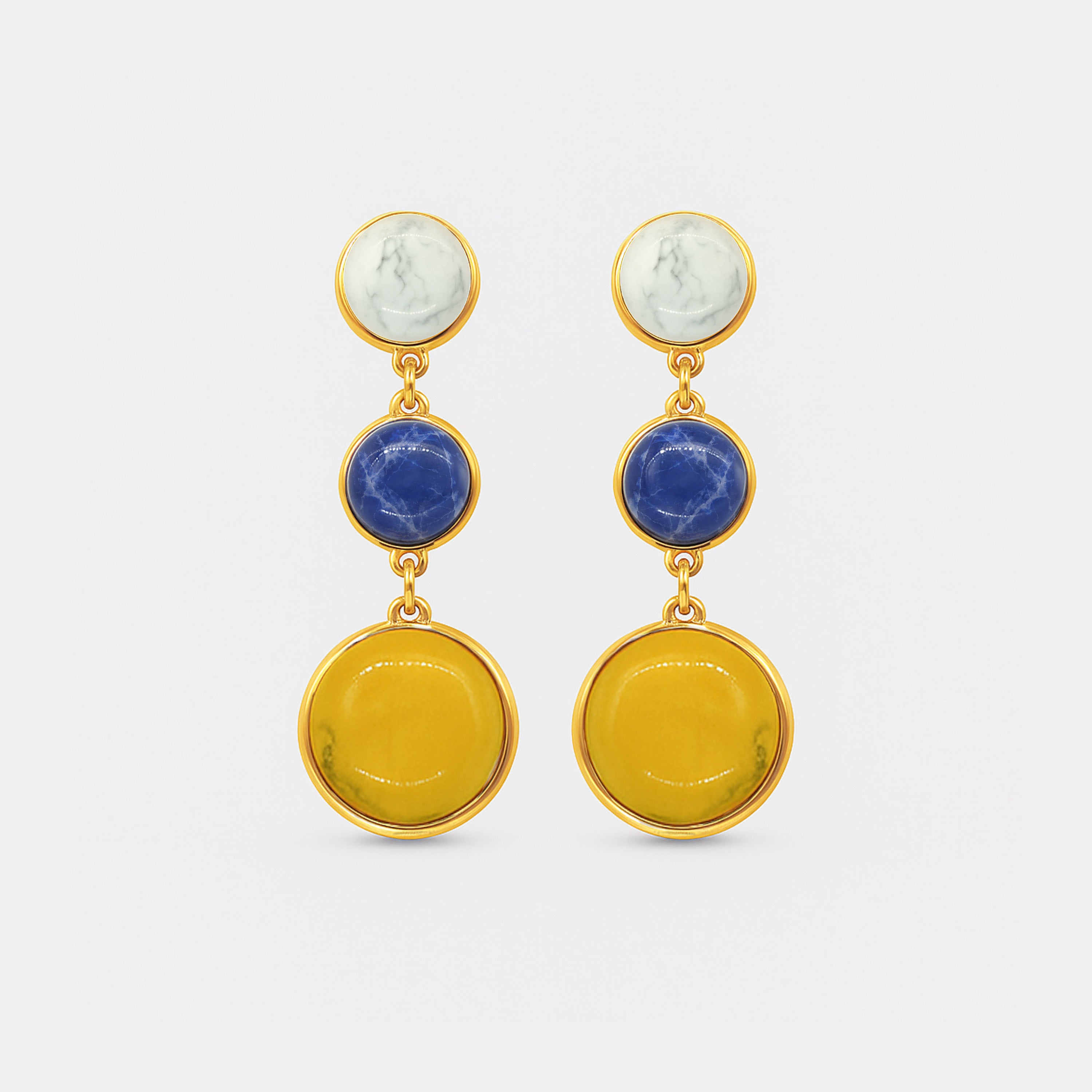 Pendientes Earth Stones - NUNU BARCELONA