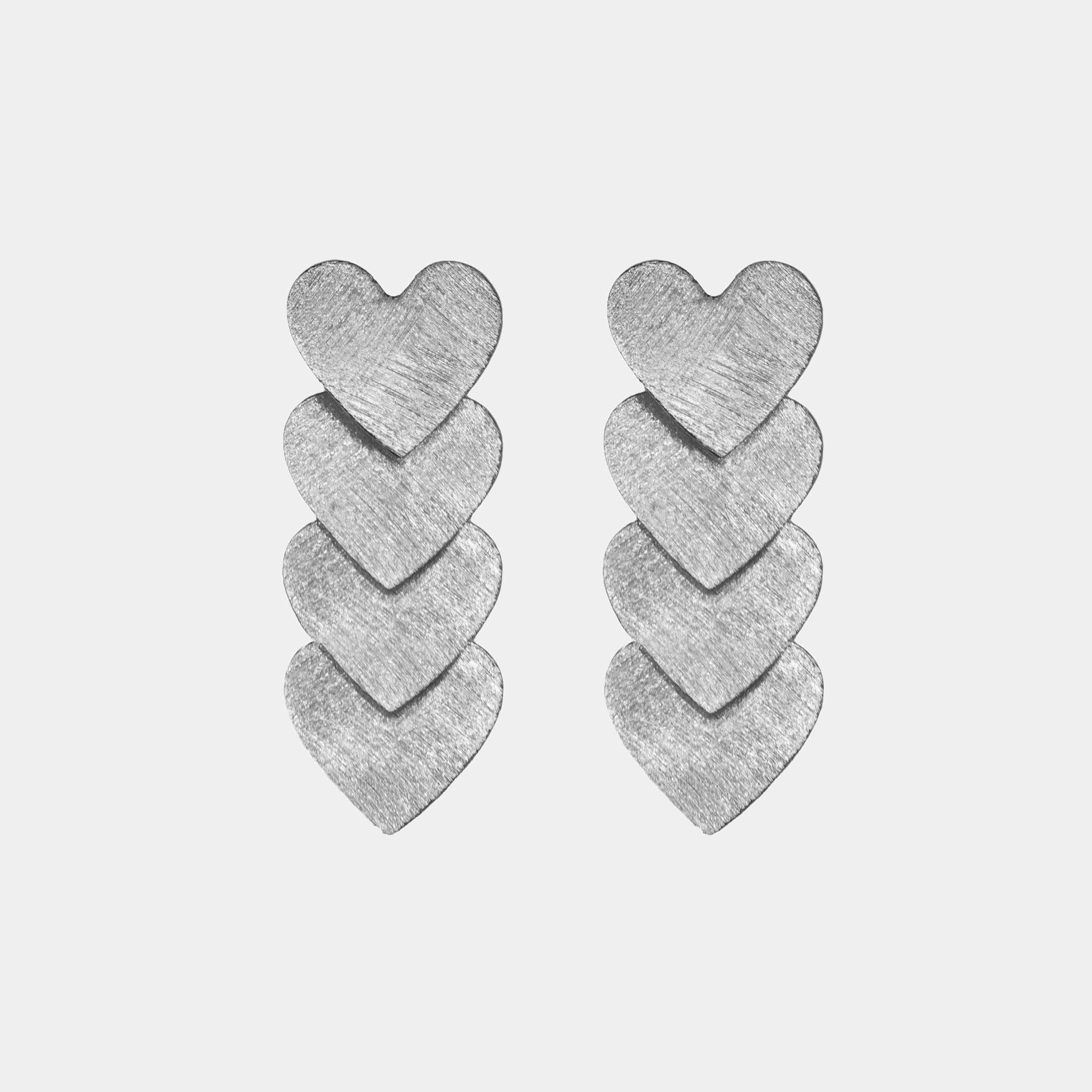 (WH) Pendientes Four Hearts