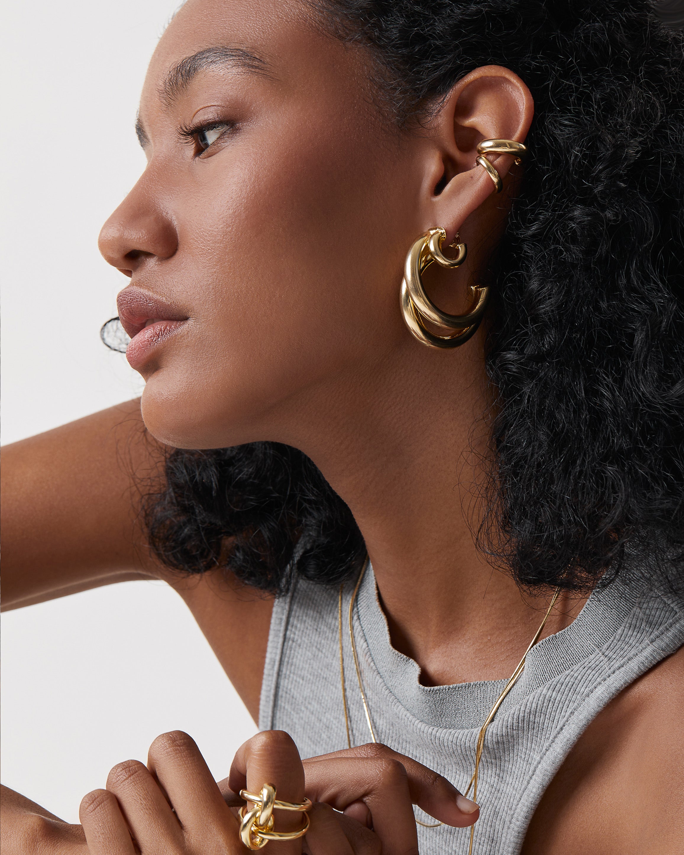 Pendientes Three Bill