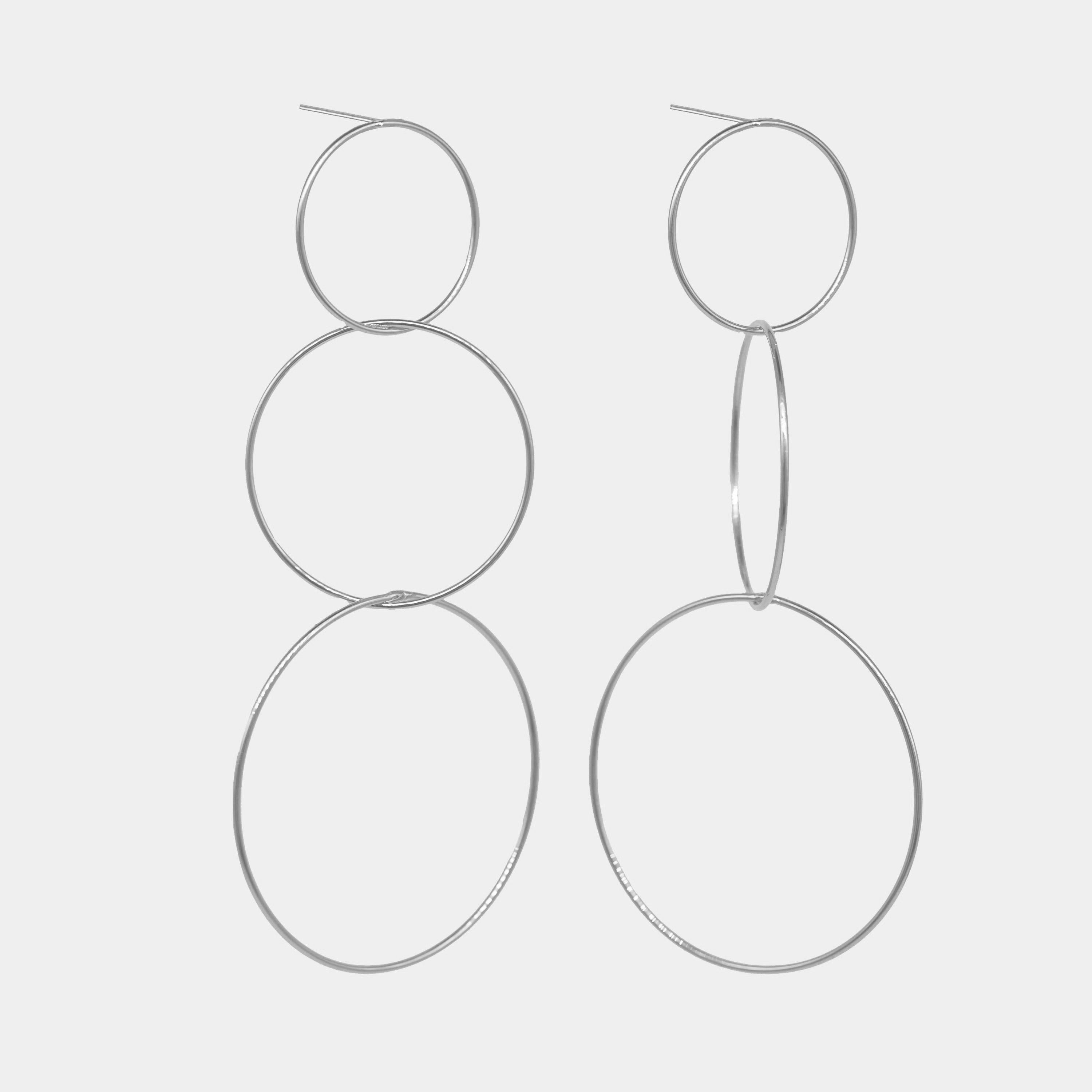 Pendientes Three Circles