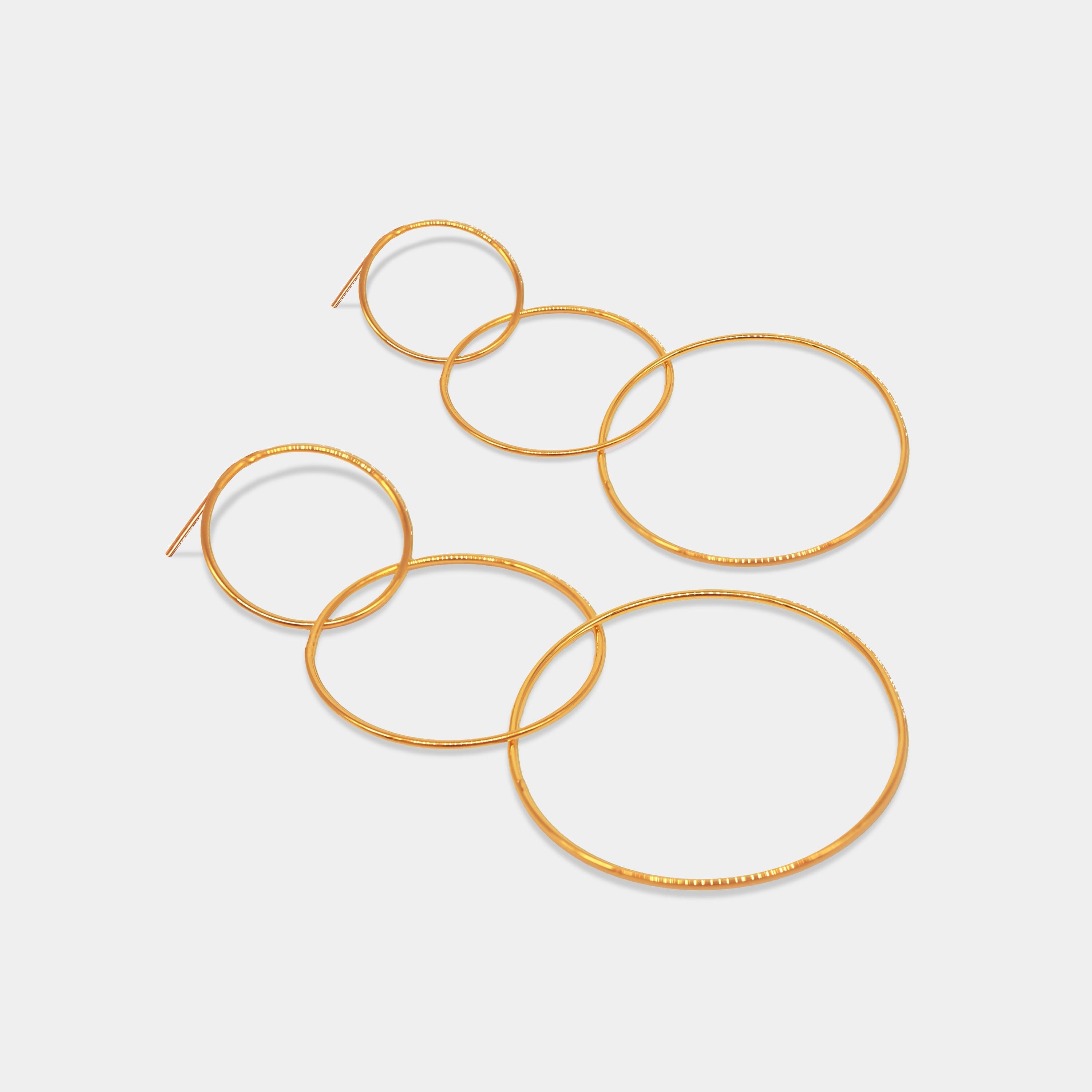Pendientes Three Circles