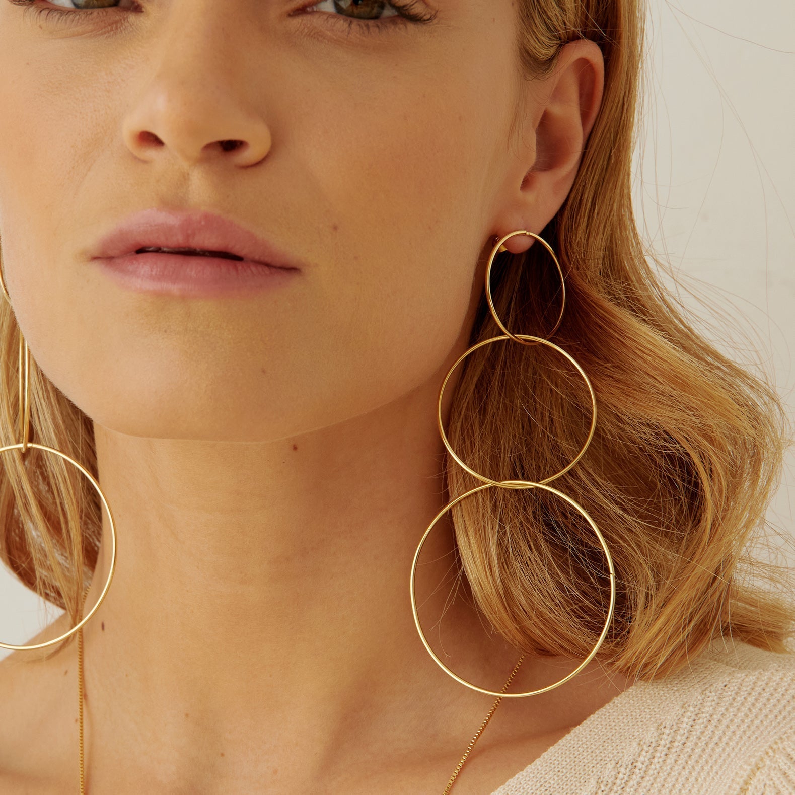 Pendientes Three Circles