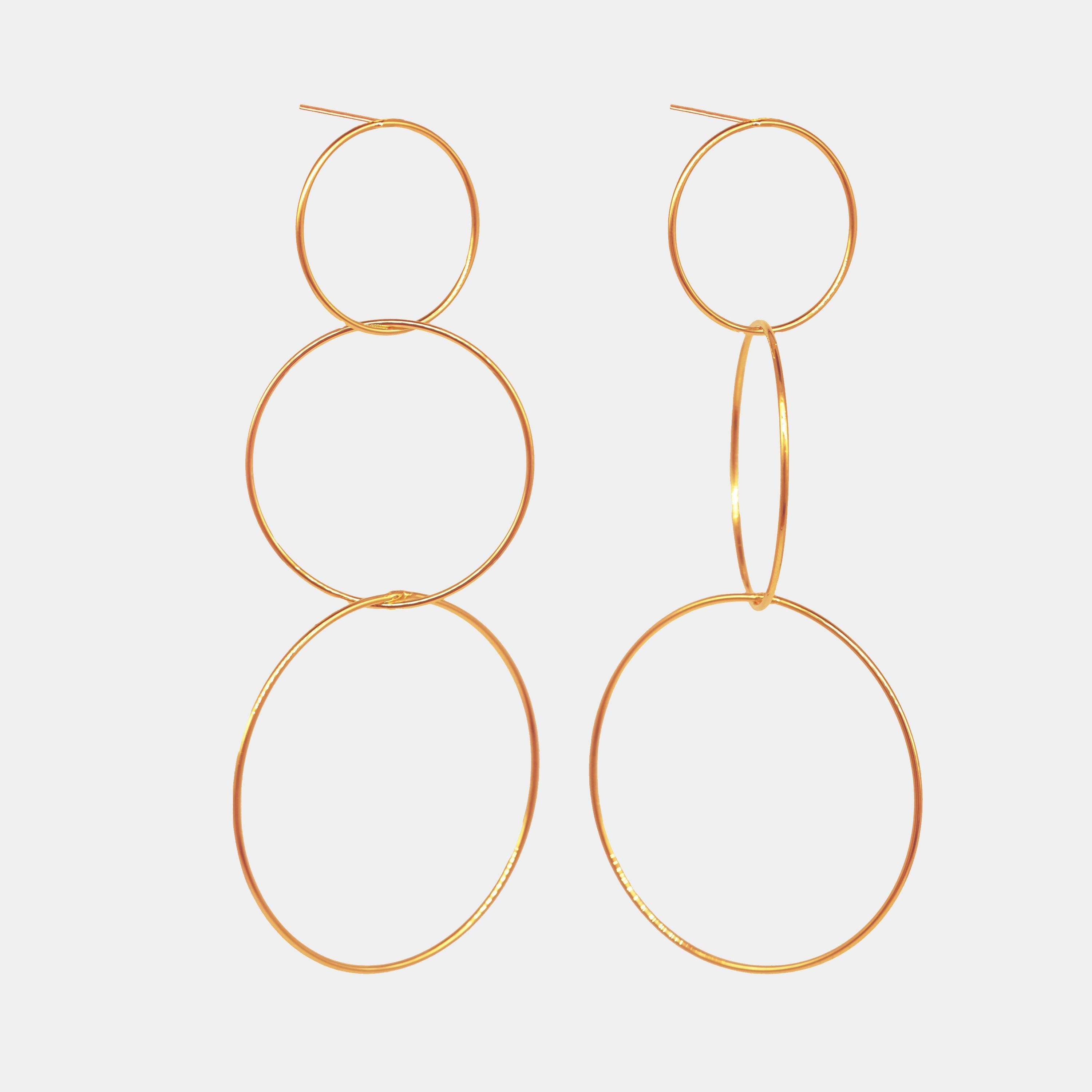 Pendientes Three Circles