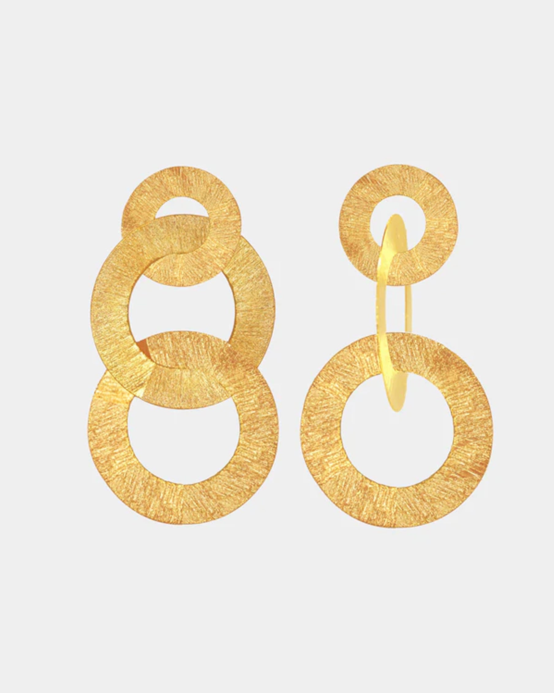 Three rings earrings