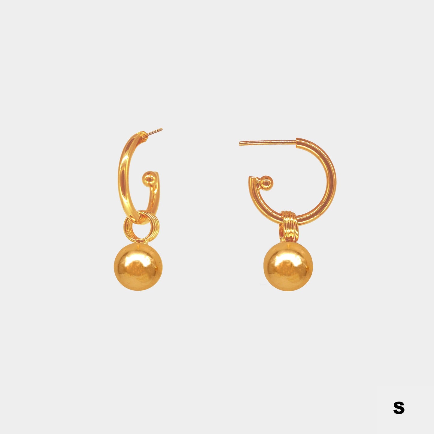 (WH) Pendientes Ring Ball