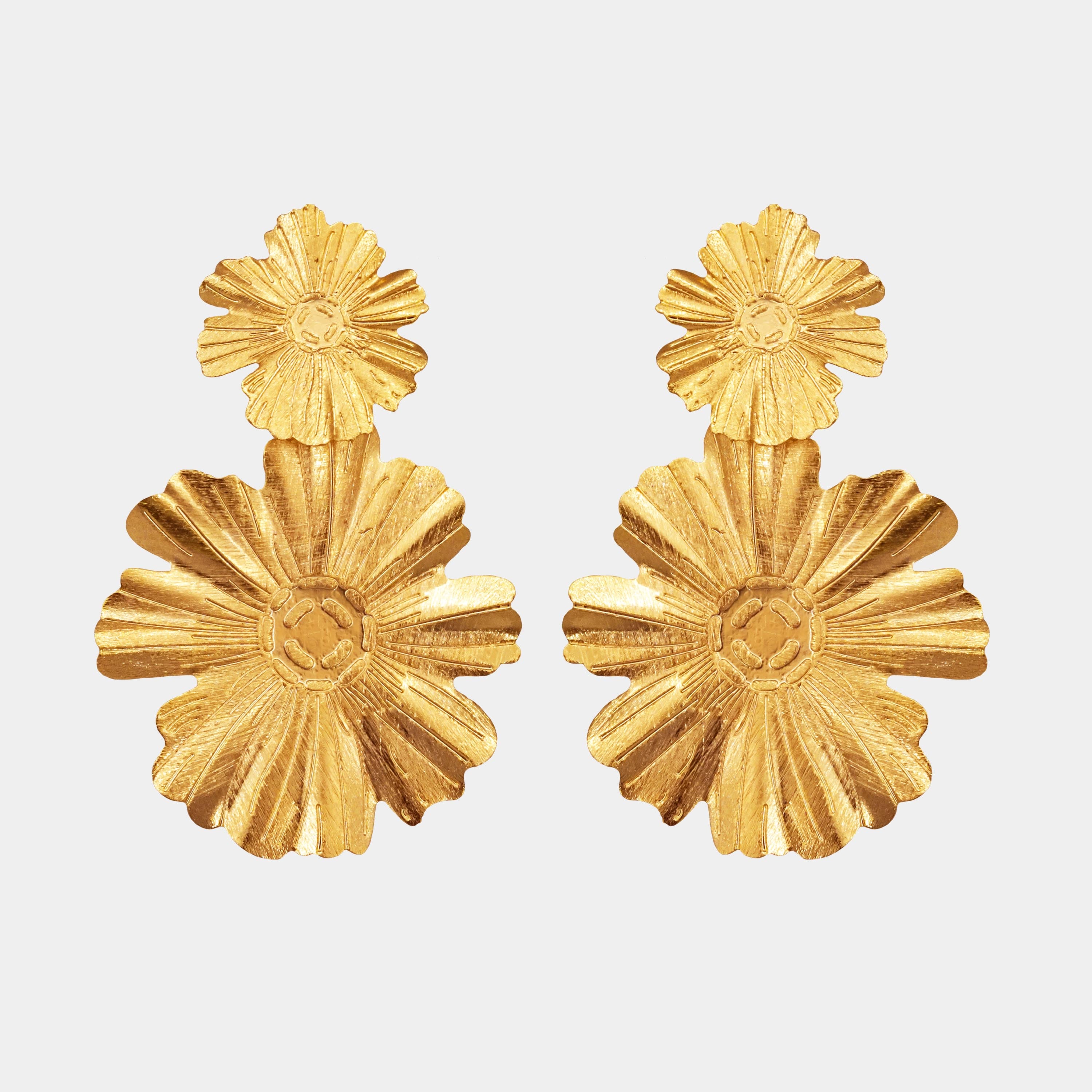Pendientes Two Sunflower