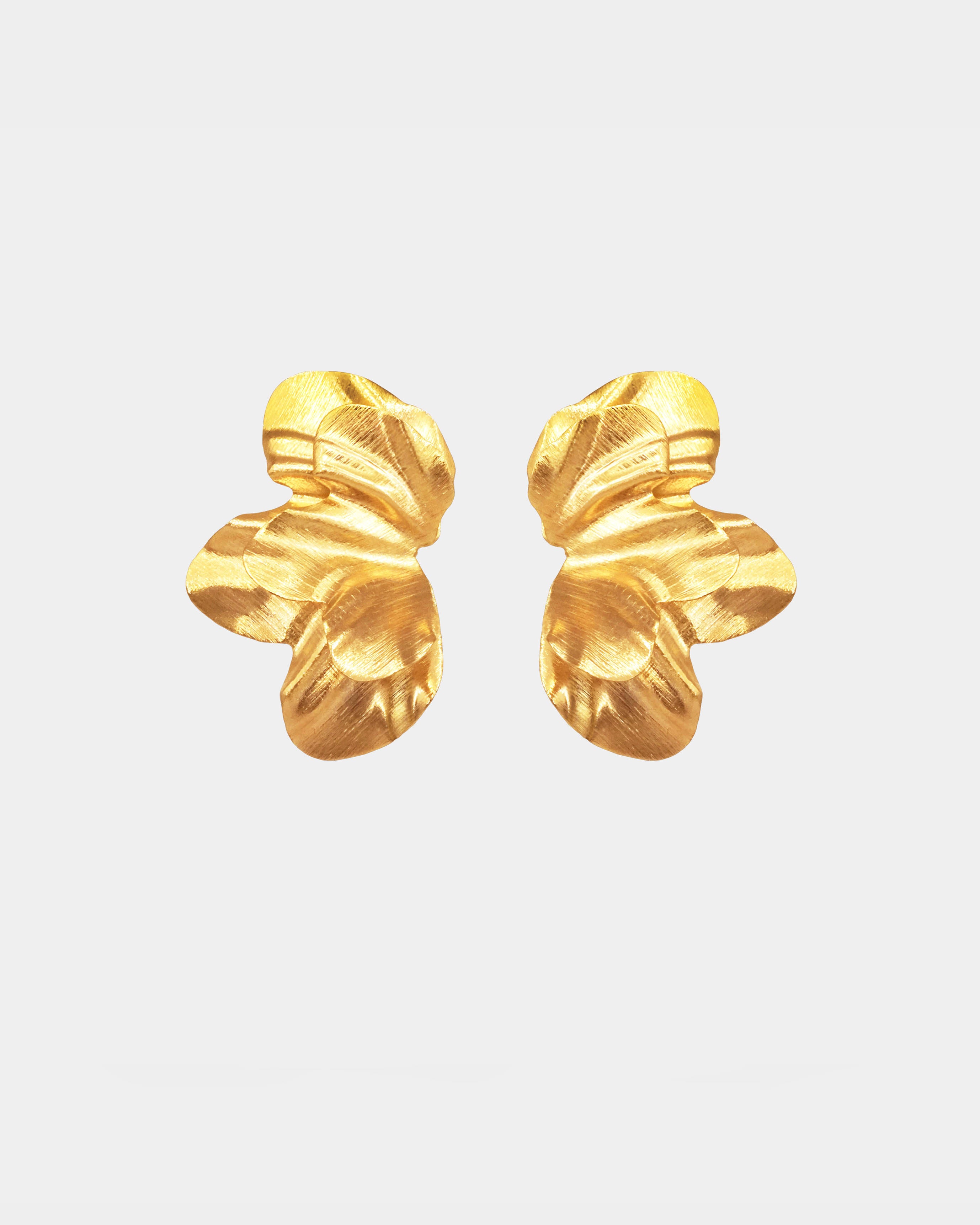 Pendientes Double Half Flower - NUNU BARCELONA