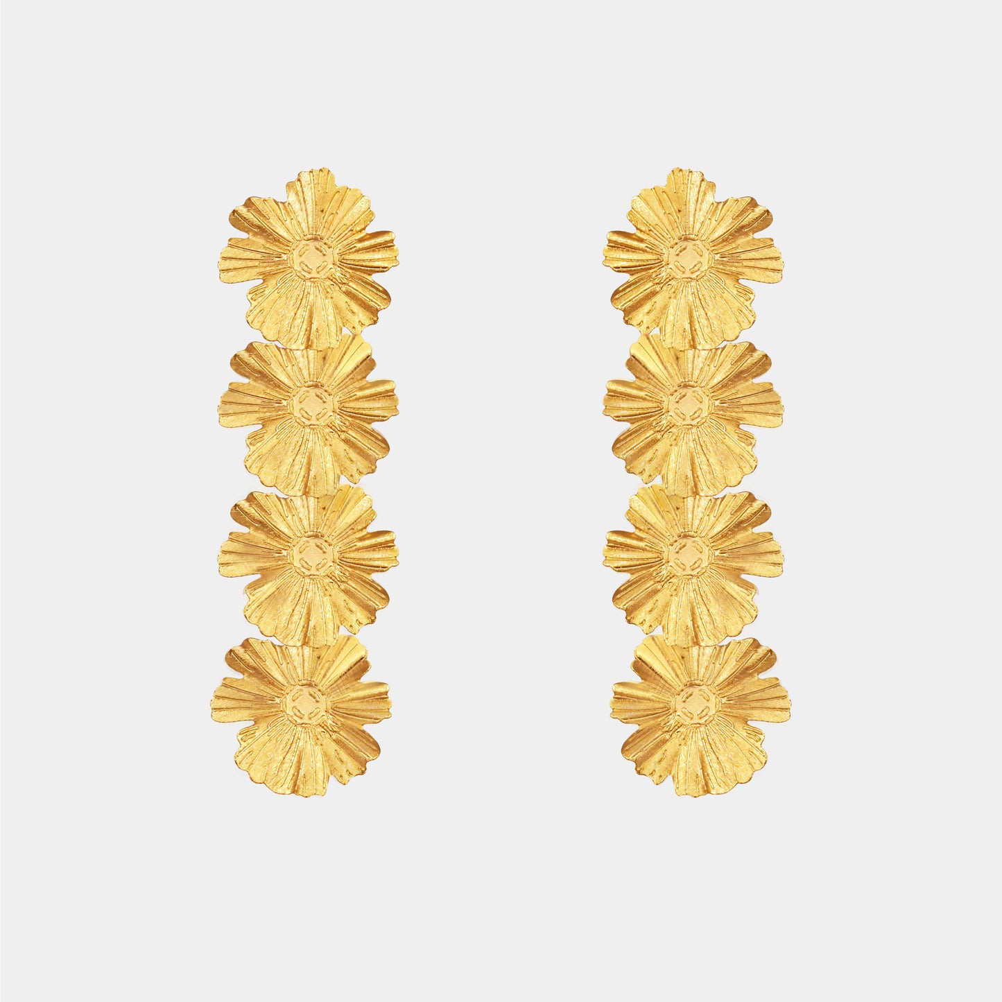 Pendientes Four Sunflowers