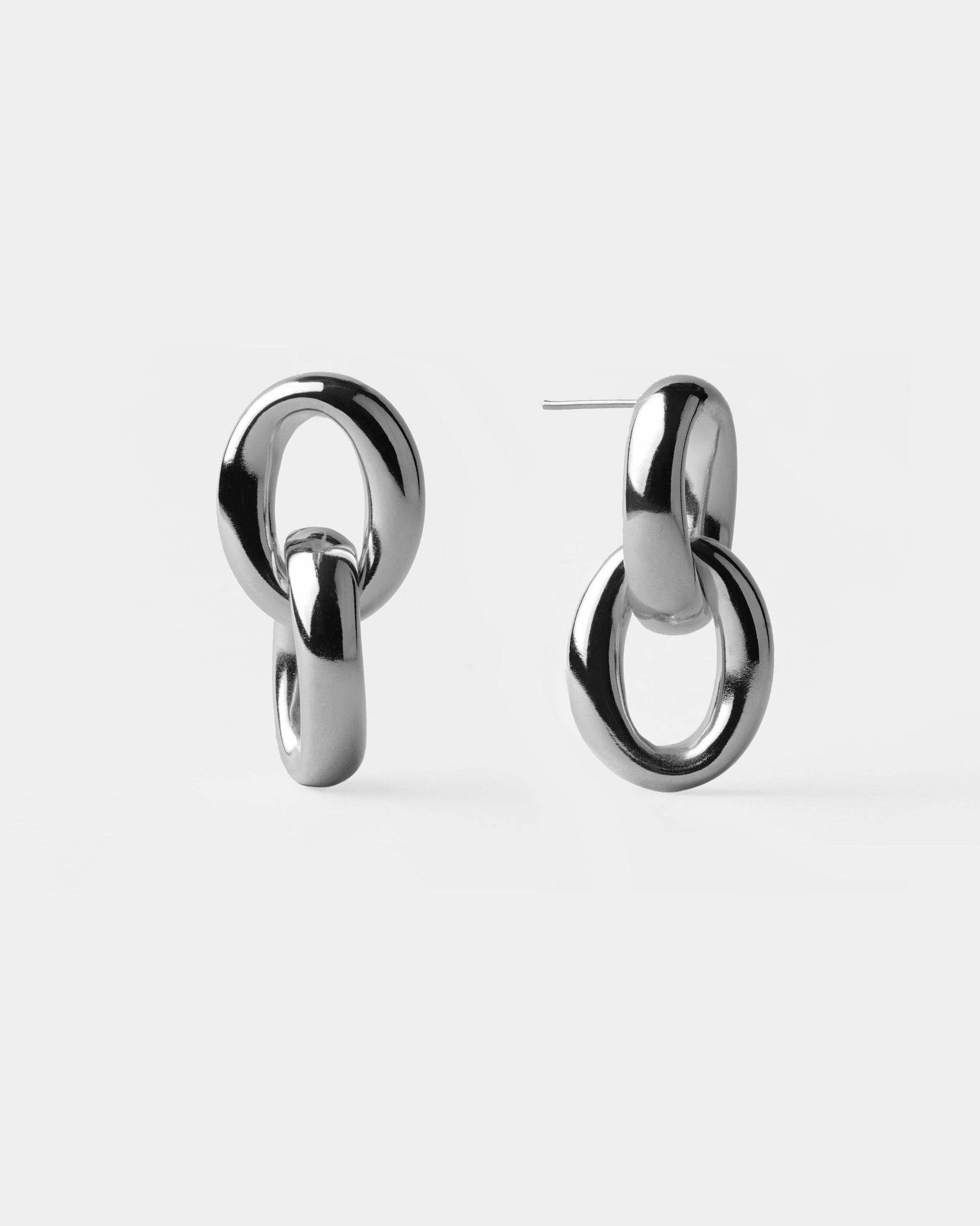 Pendientes Maxi Oval Duo