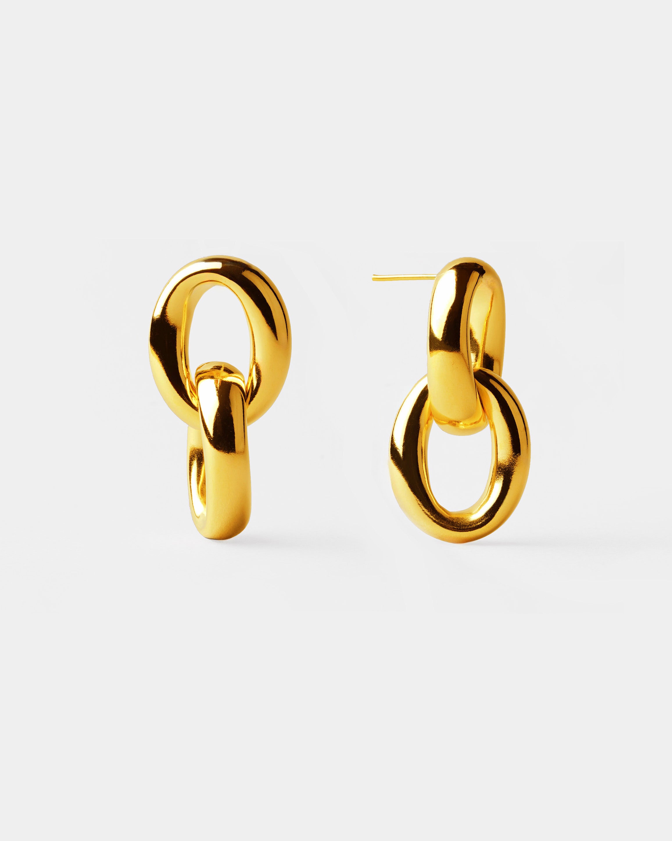 Pendientes Maxi Oval Duo