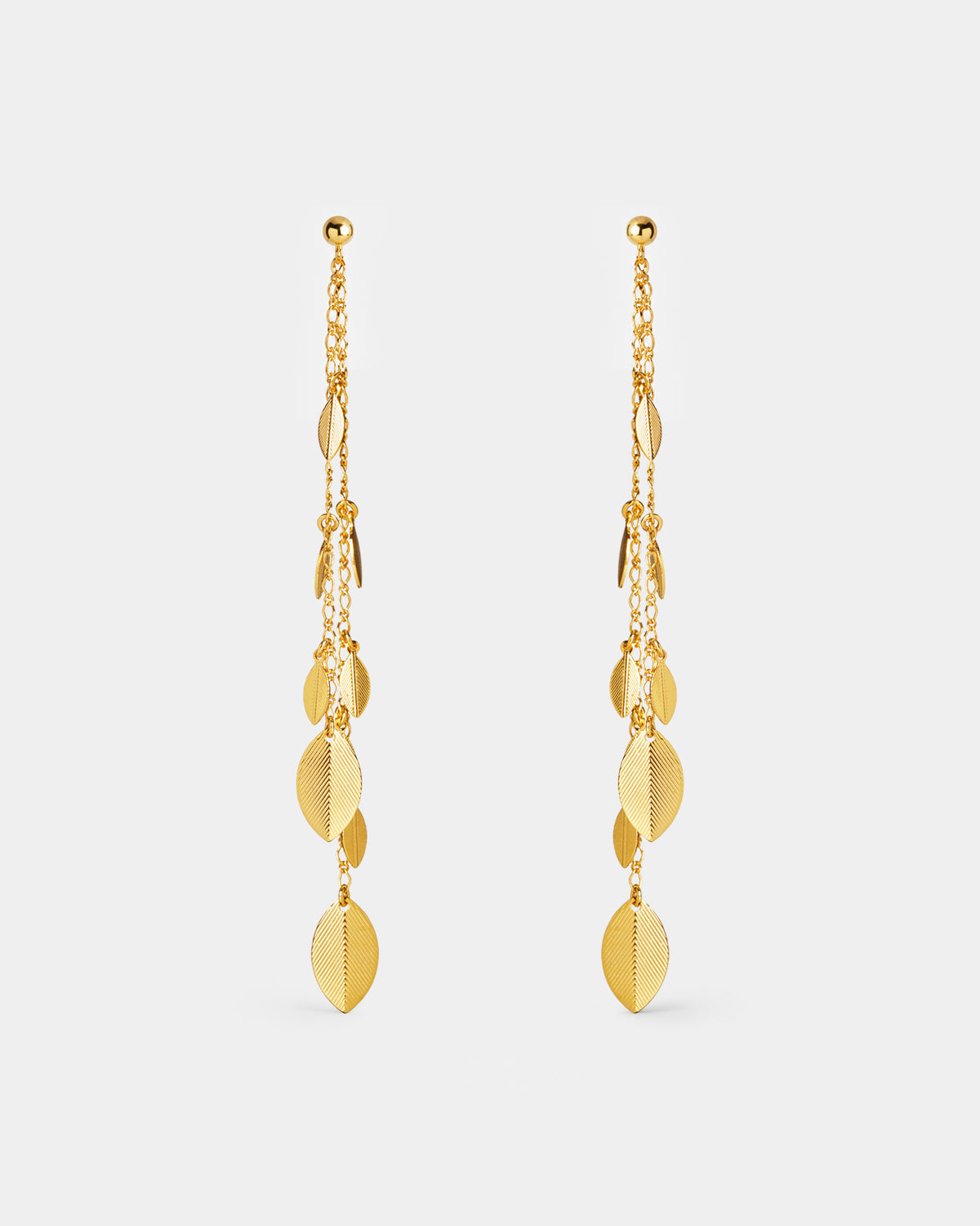 Pendientes Guirnalda Double Leaves