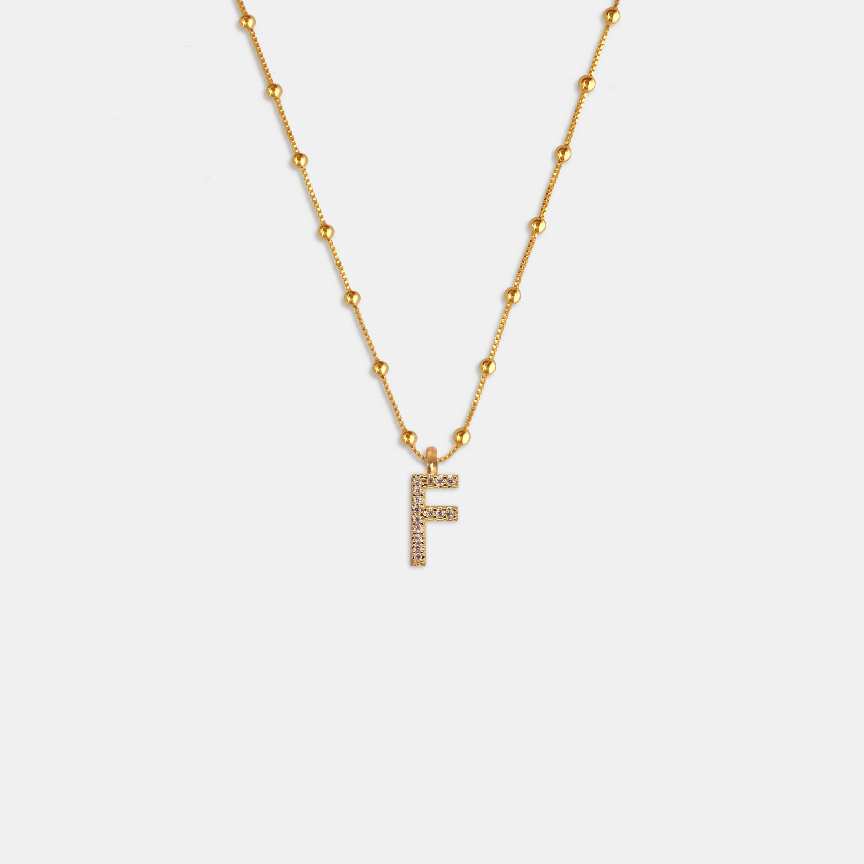 (WH) Collar Shine Letter