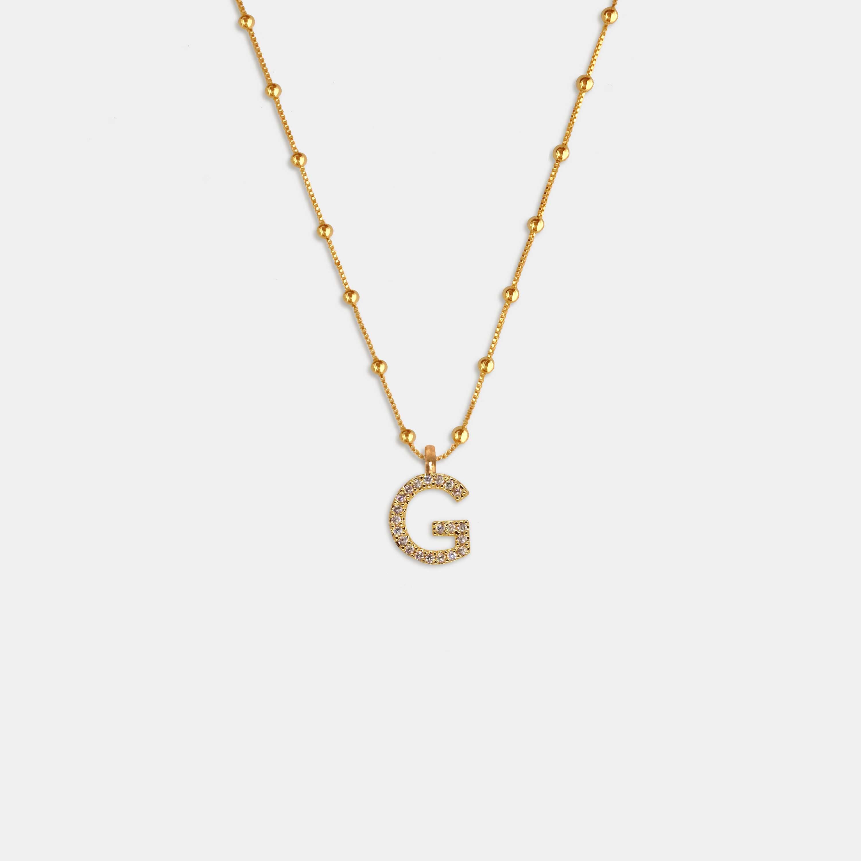 (WH) Collar Shine Letter