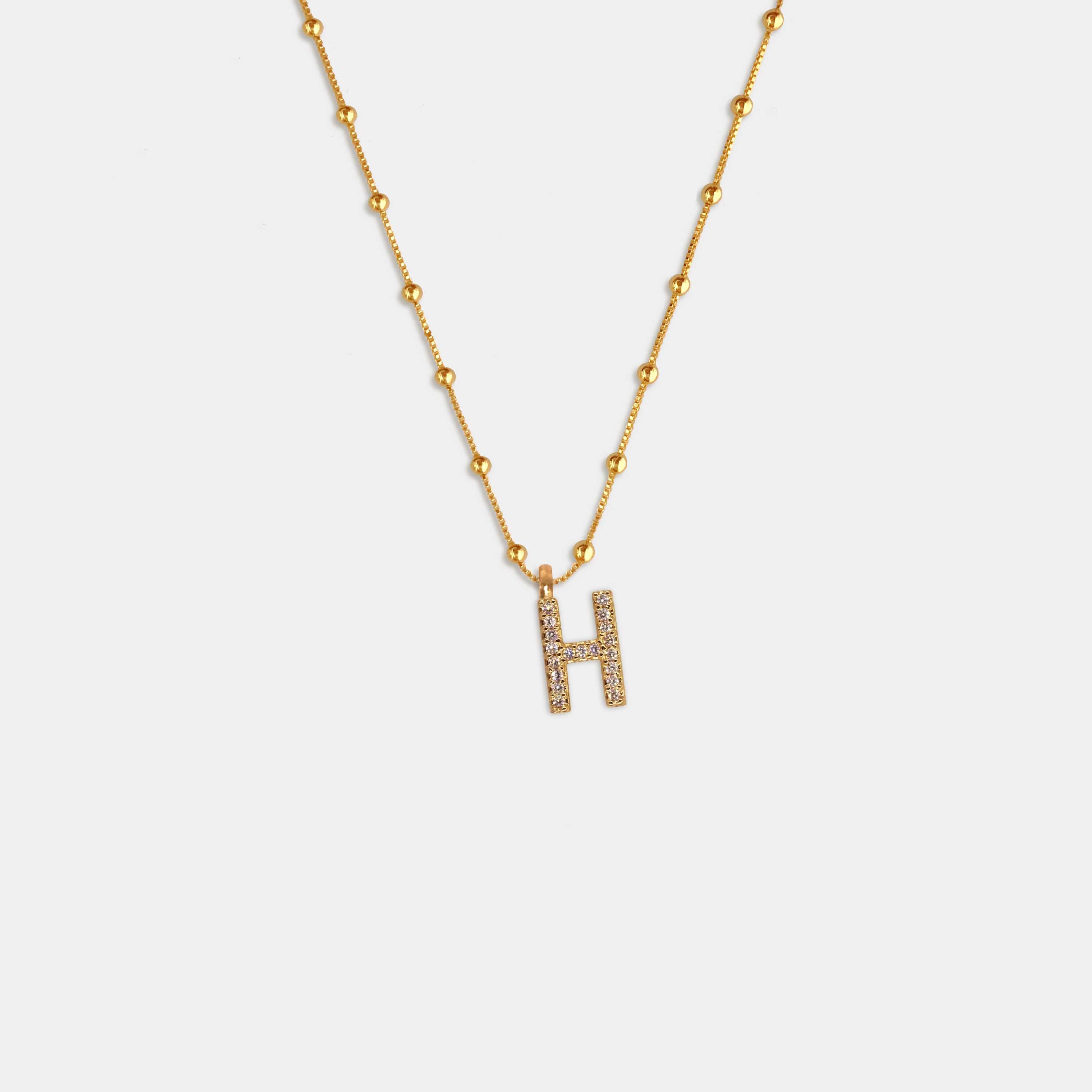 (WH) Collar Shine Letter