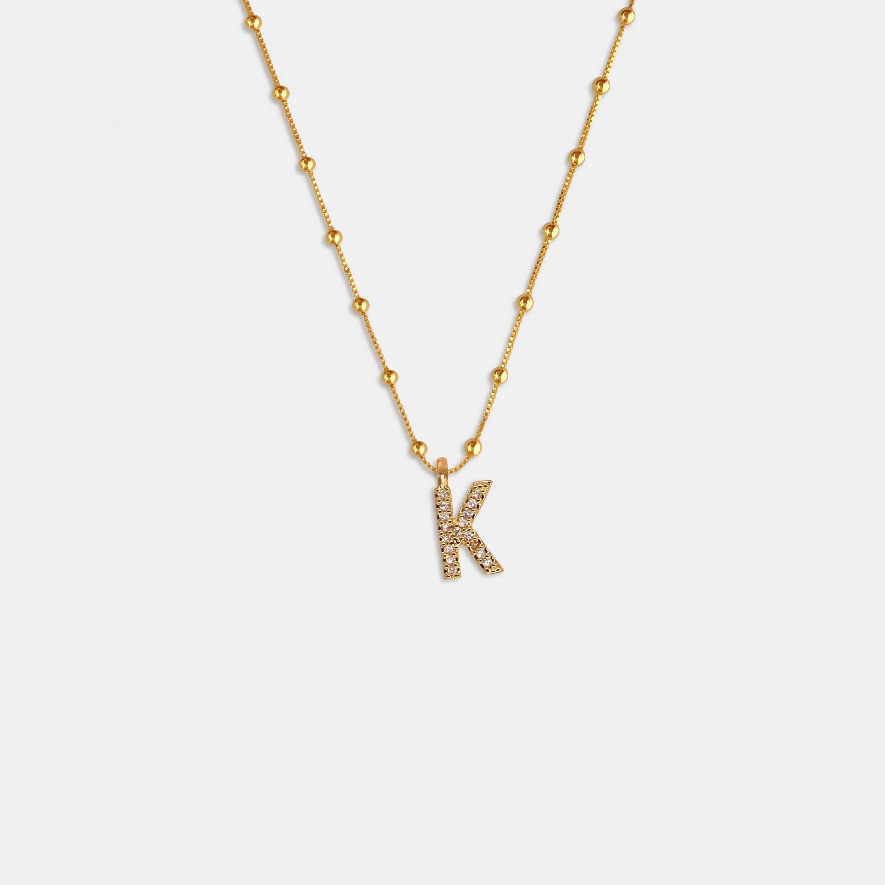 (WH) Collar Shine Letter