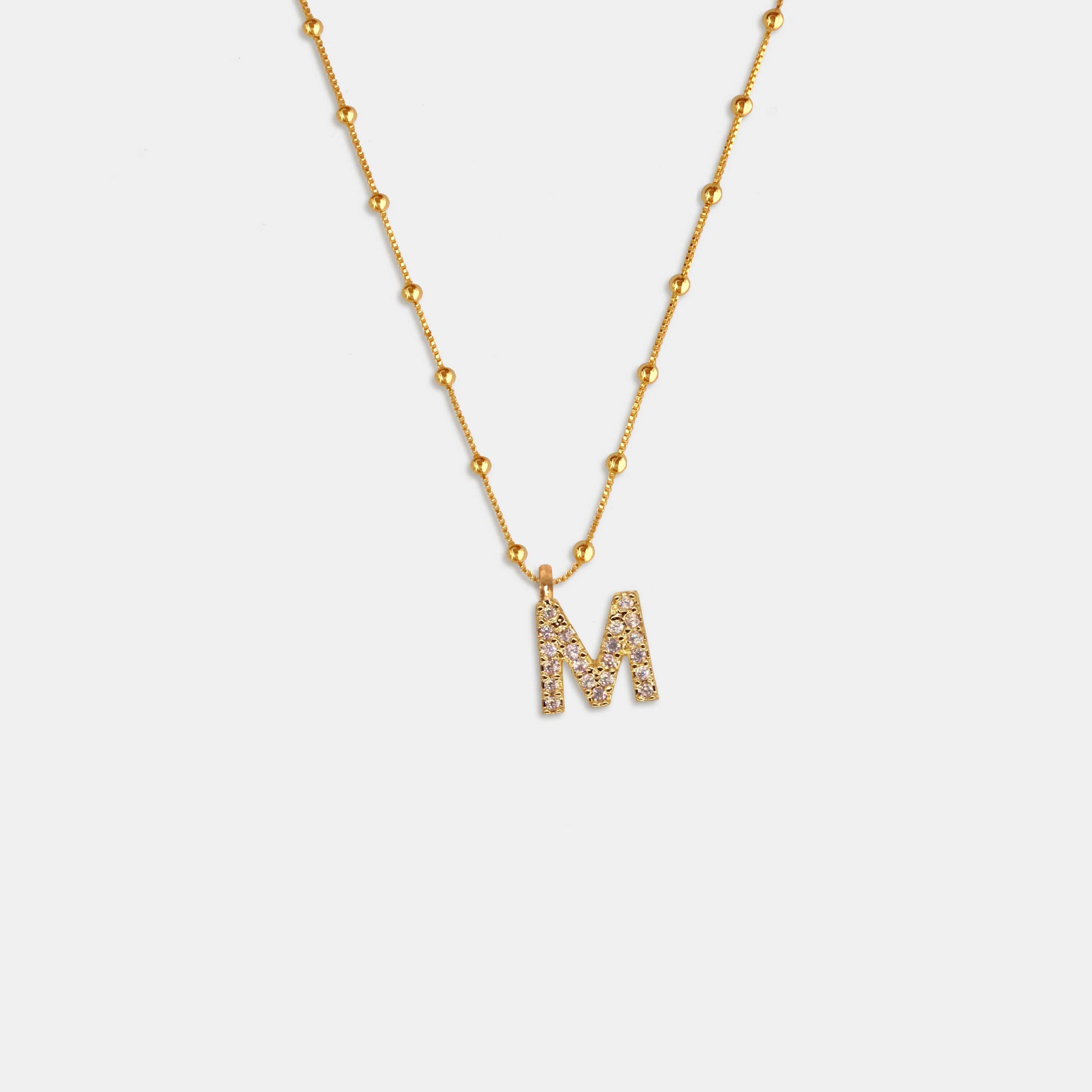 (WH) Collar Shine Letter