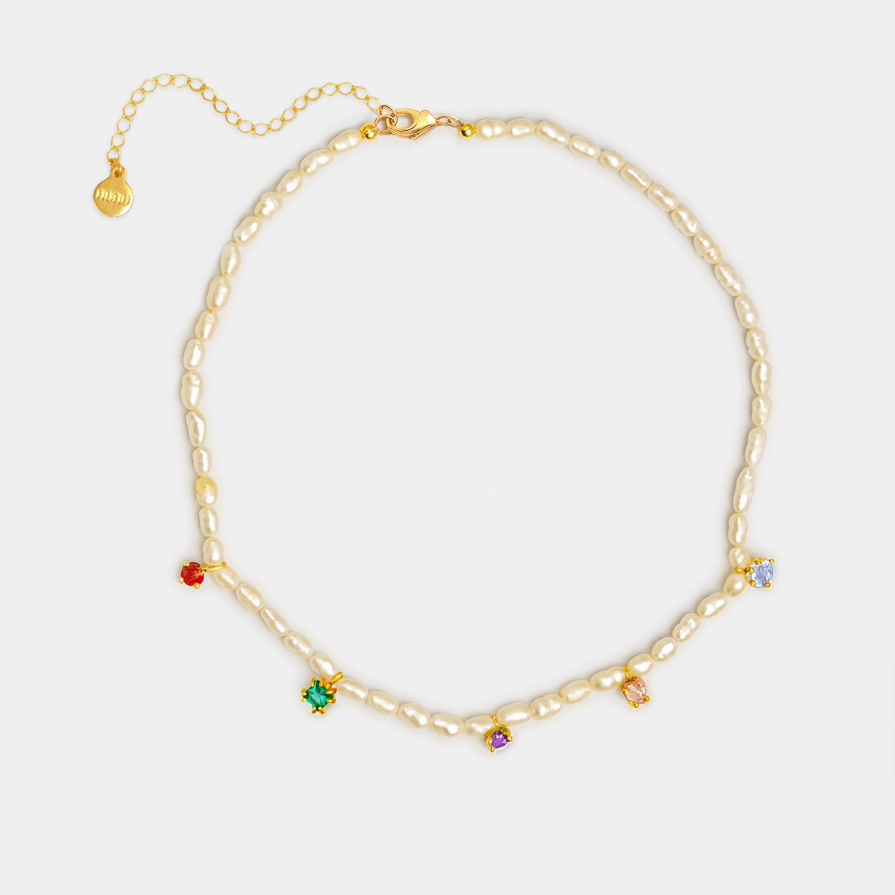 Collar Rainbow Pearls