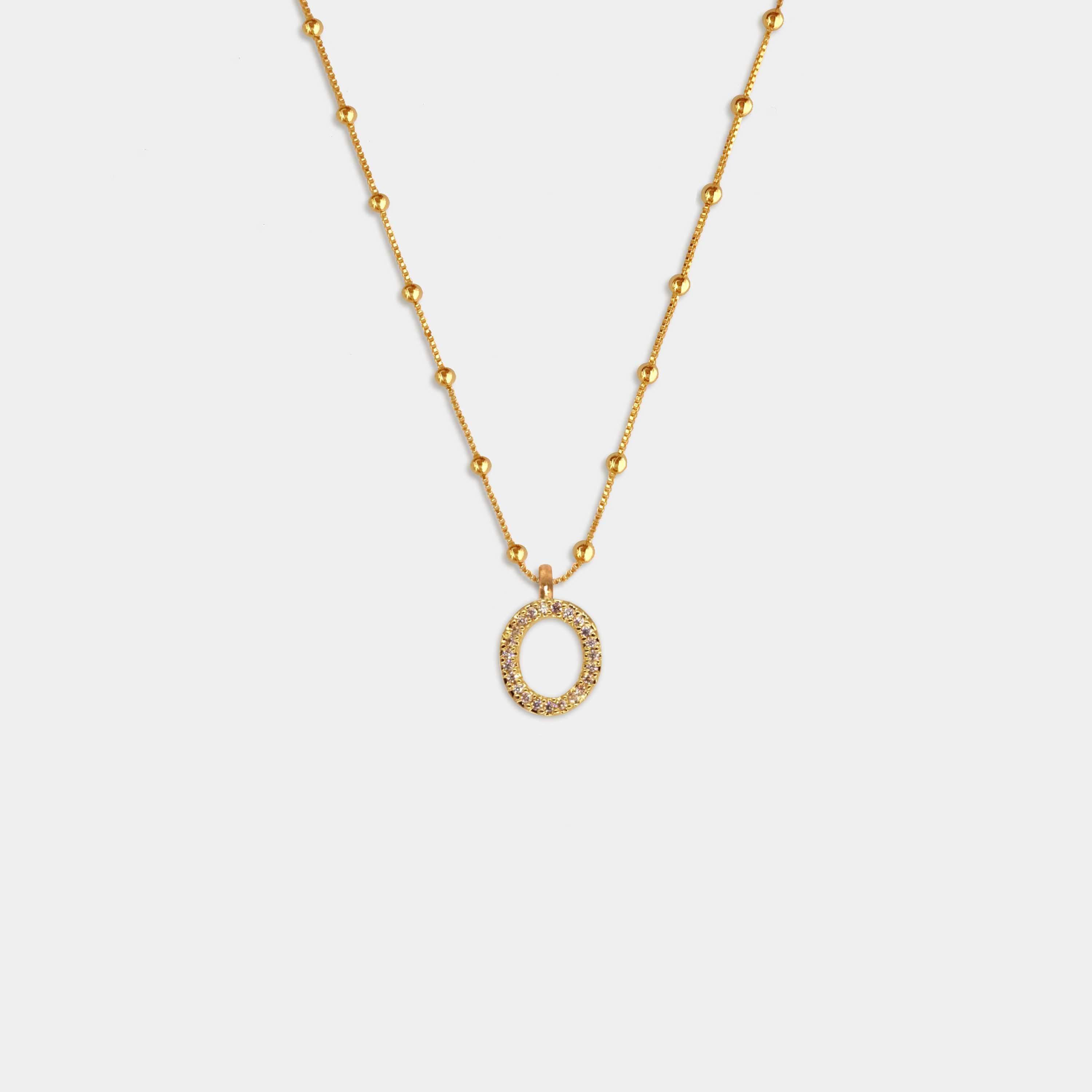 (WH) Collar Shine Letter
