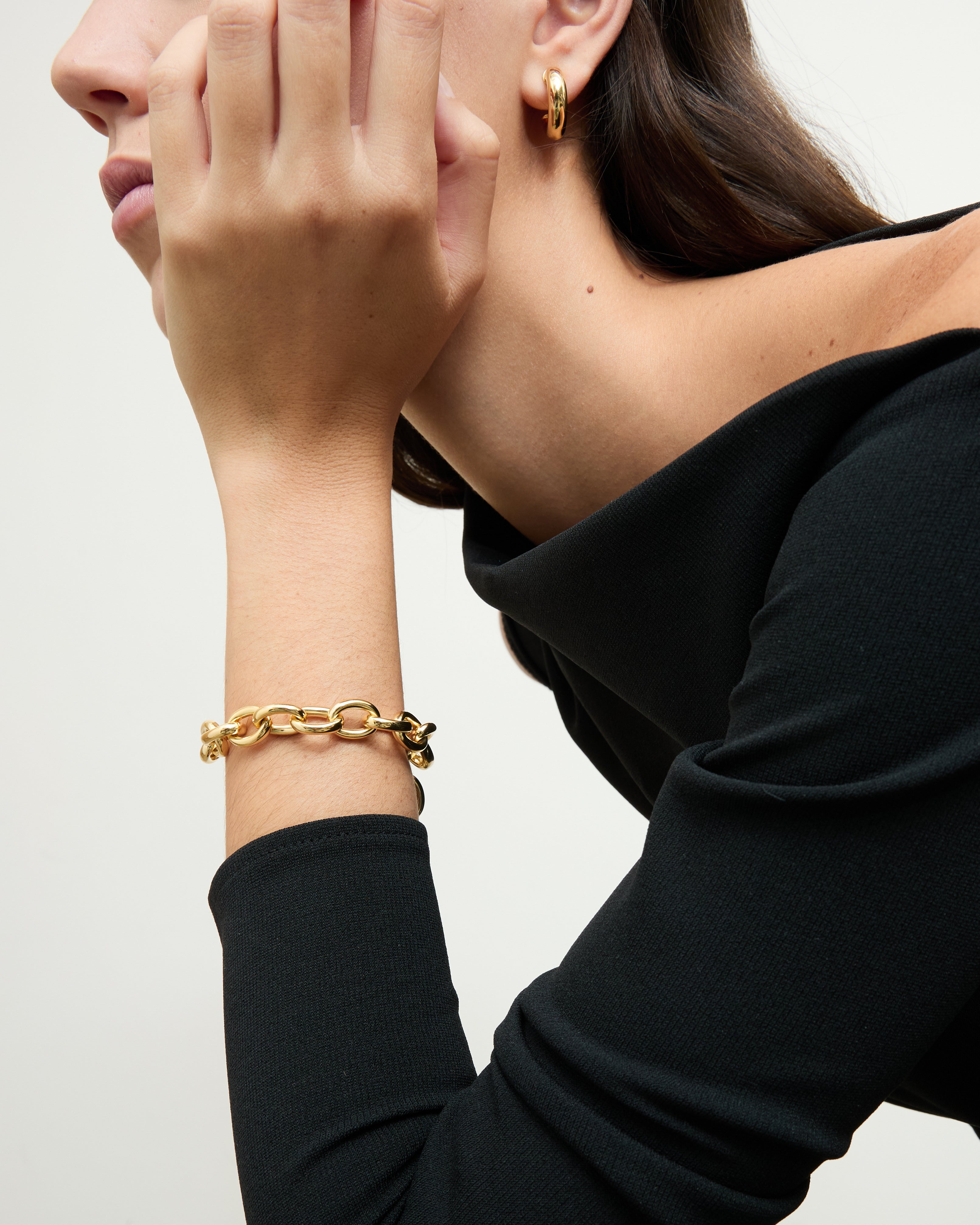 (WH) Pulsera Oval Links Lock