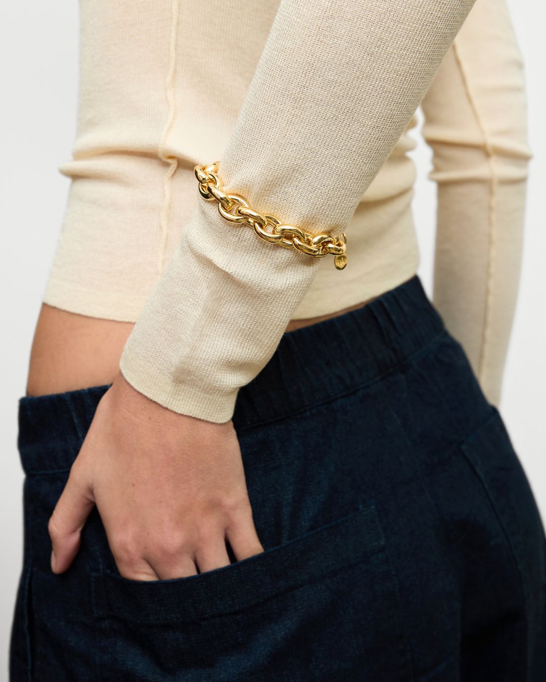 (WH) Pulsera Big Oval Lock