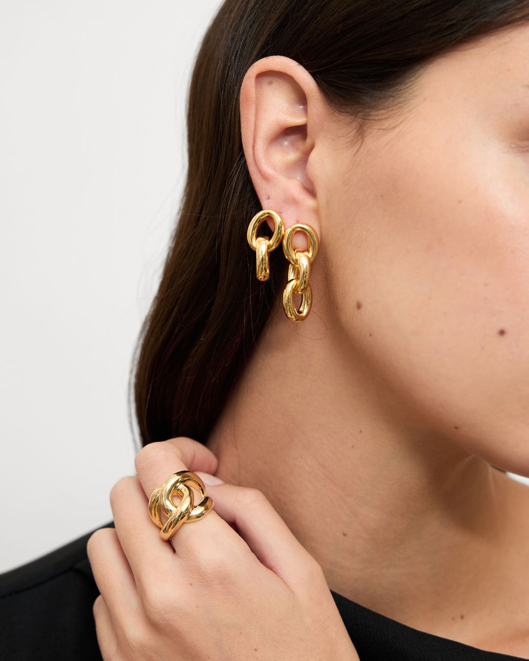 Pendientes Oval Links