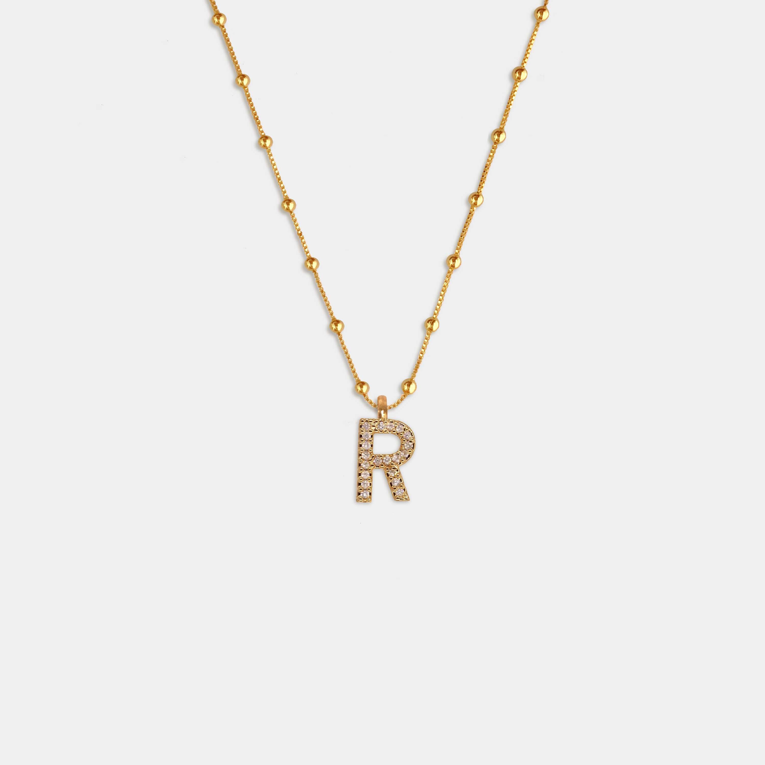 (WH) Collar Shine Letter