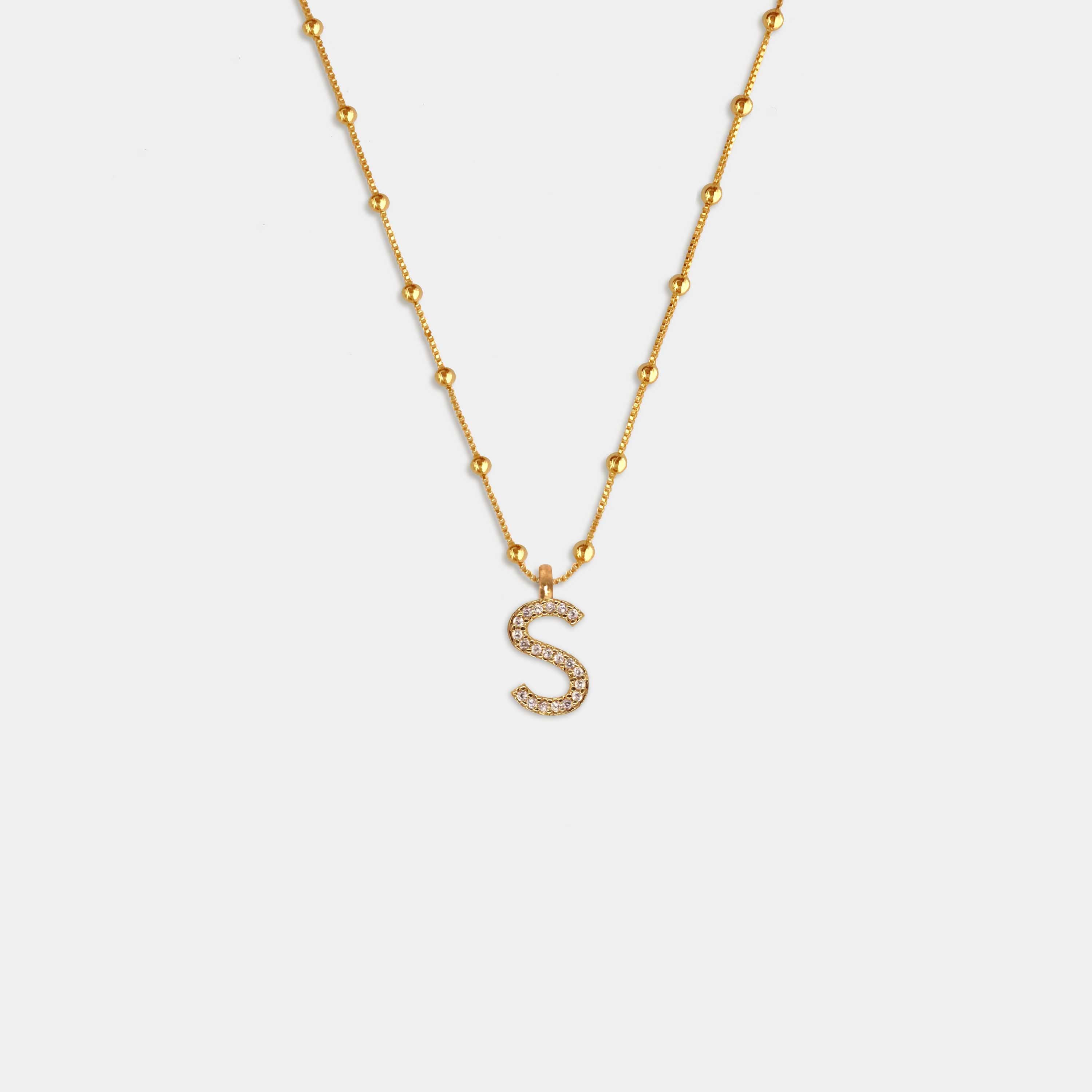 (WH) Collar Shine Letter