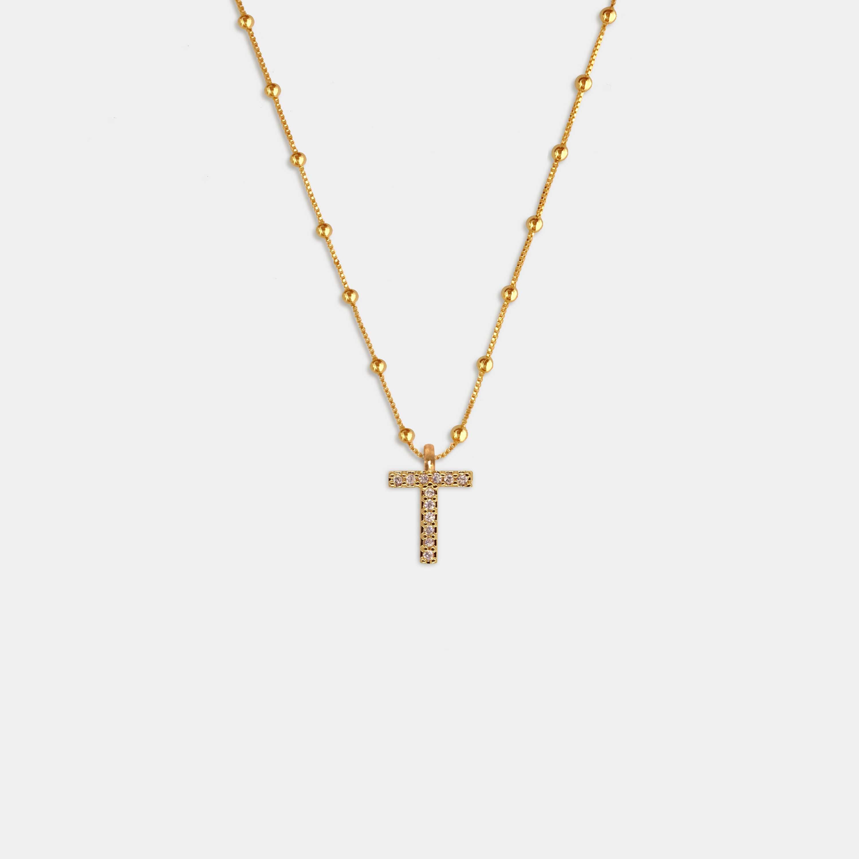 (WH) Collar Shine Letter